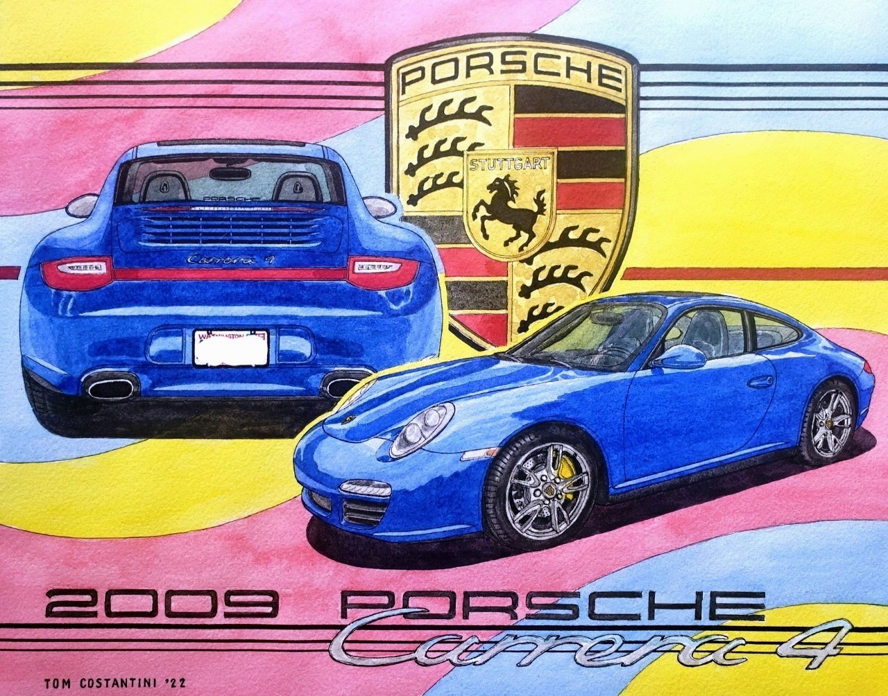 I finished this commissioned Porsche 911 painting yesterday 