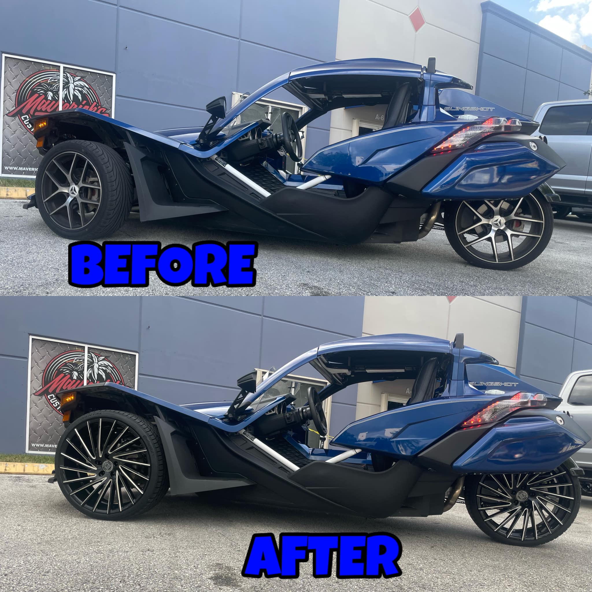 Mavericks Custom Motorsports upgrades Polaris Slingshot with 22