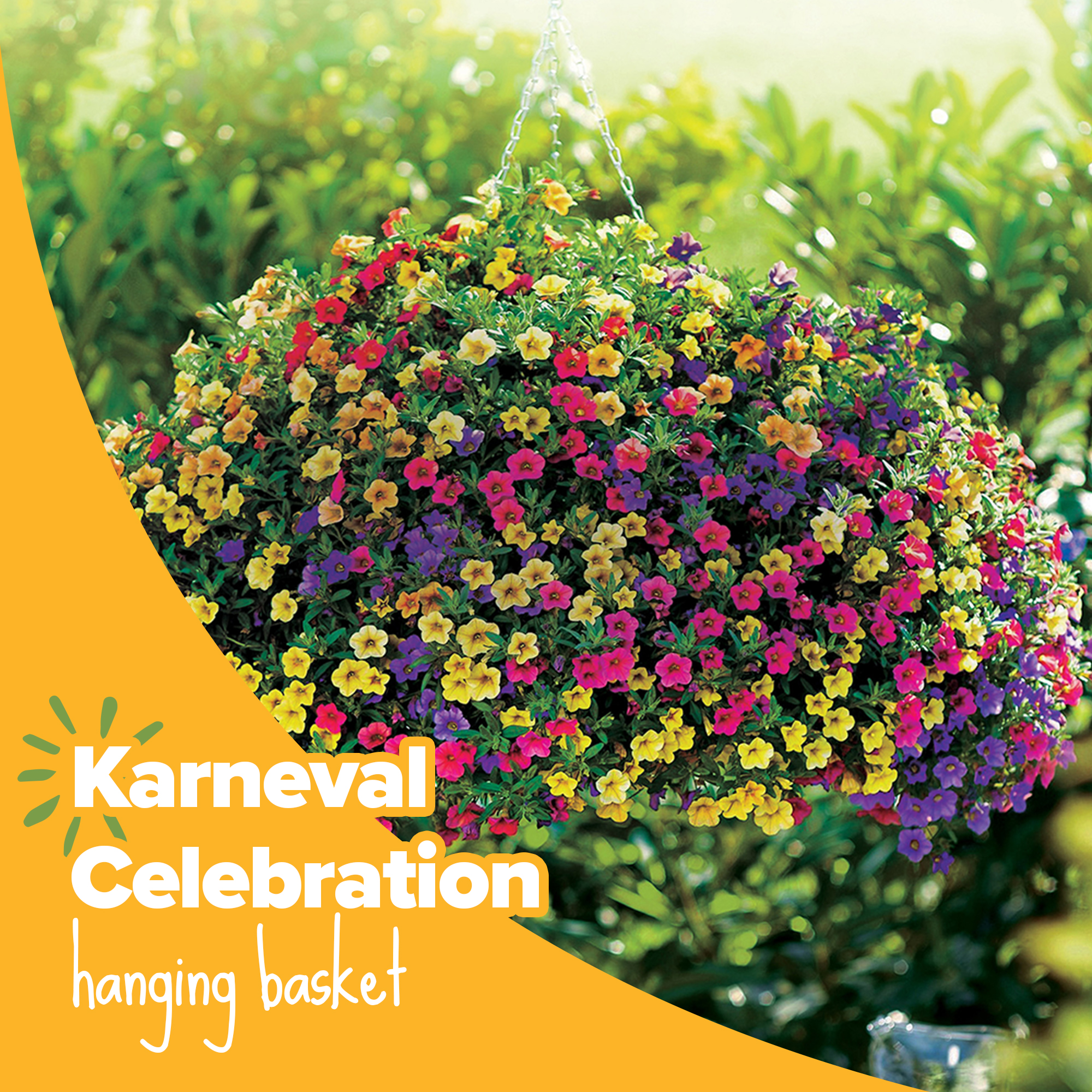 Realistic Artificial Petunias - 30in UV-Resistant Outdoor Hanging Flowers For Porch & Patio (Yellow, 4 Pack)
