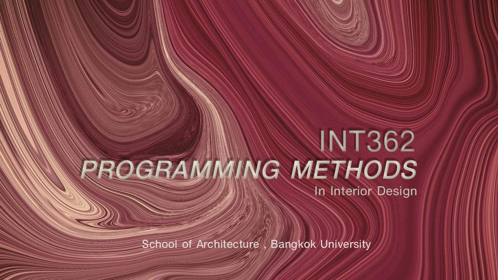 PROGRAMMING METHODS IN INTERIOR DESIGN | Facebook