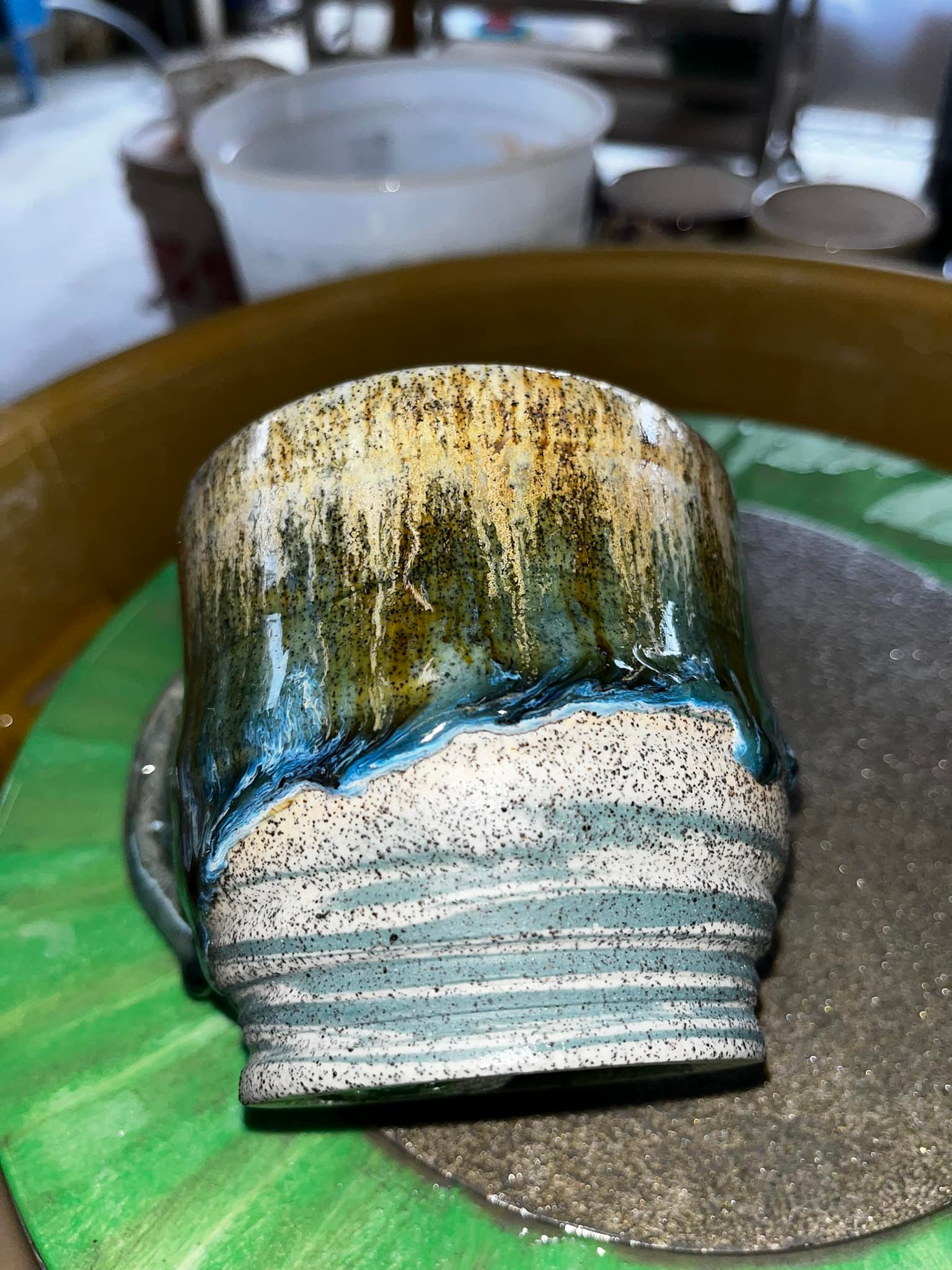 IMCO Dragonfruit clay body X2 winterwood on the rim then x2