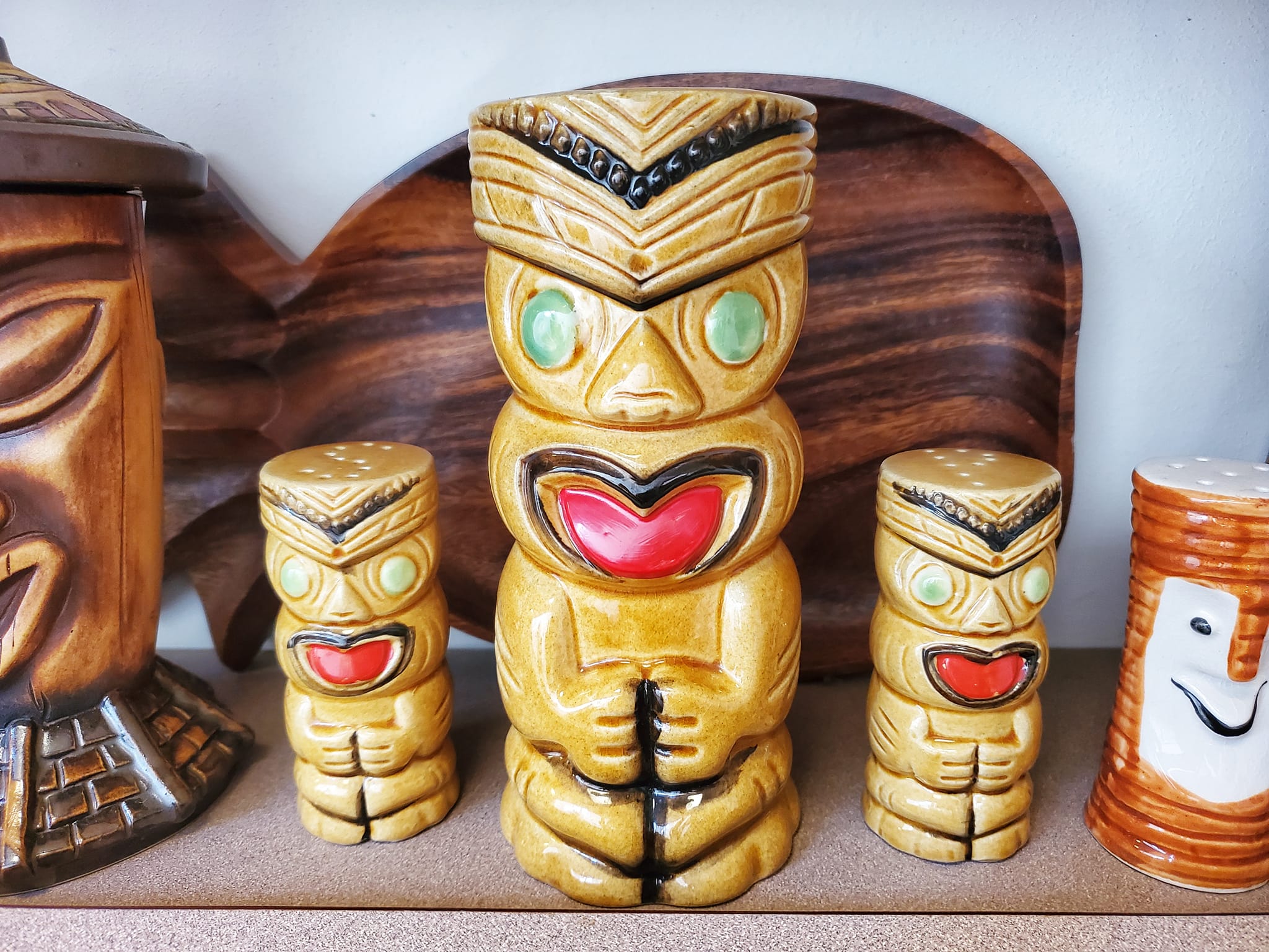 Vintage Tiki Mug Collection from Mid-Century Polynesian 