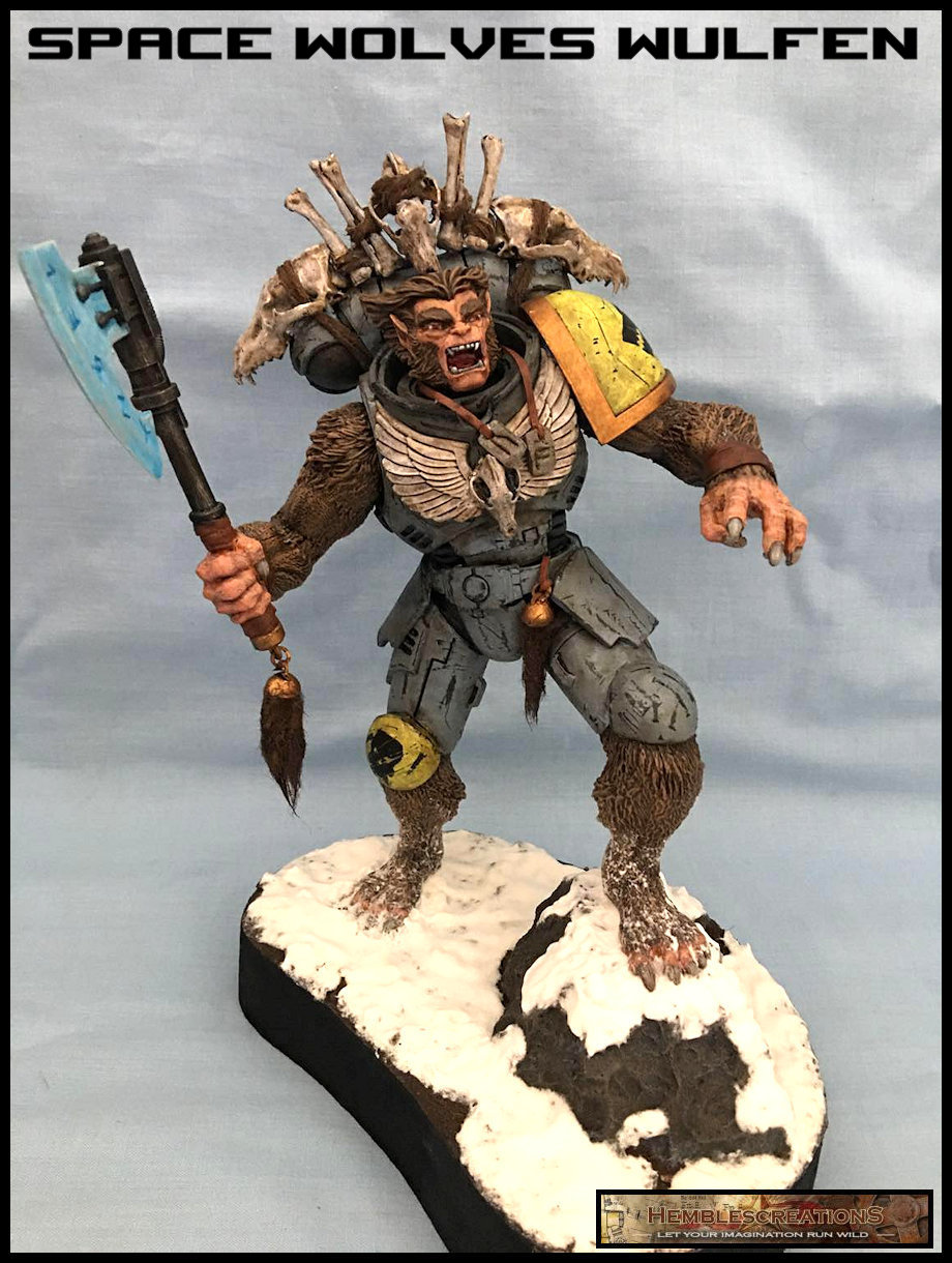Figurines Warhammer 40K - Wulfen Space Wolves Version 1 (x5) En Métal - Occasion