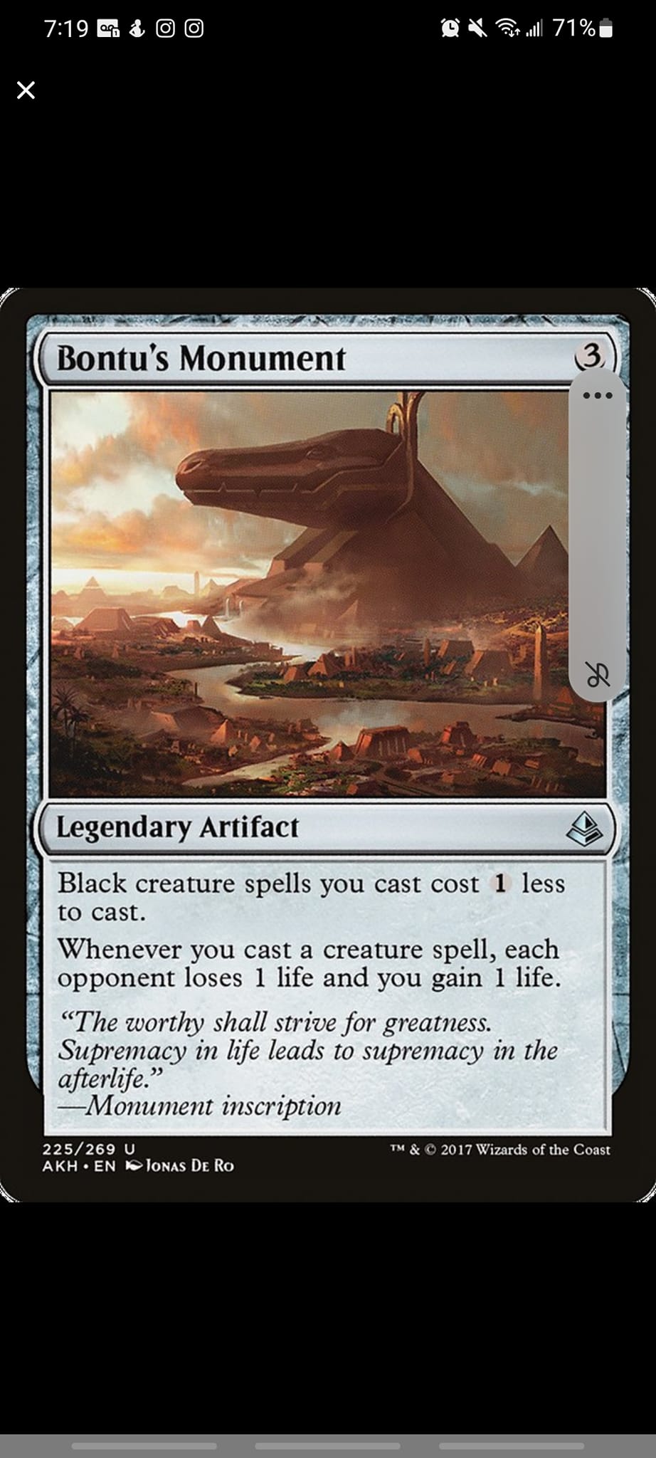 monument cards mtg to Perfection (Extended Art) [Phyrexia: All Will Be One] (Each of them puts the top two cards of their library into their graveyard.) (Activate each exhaust ability only once.) Illustrated by Anthony Devine. Eldrazi Monument | Modern Horizons