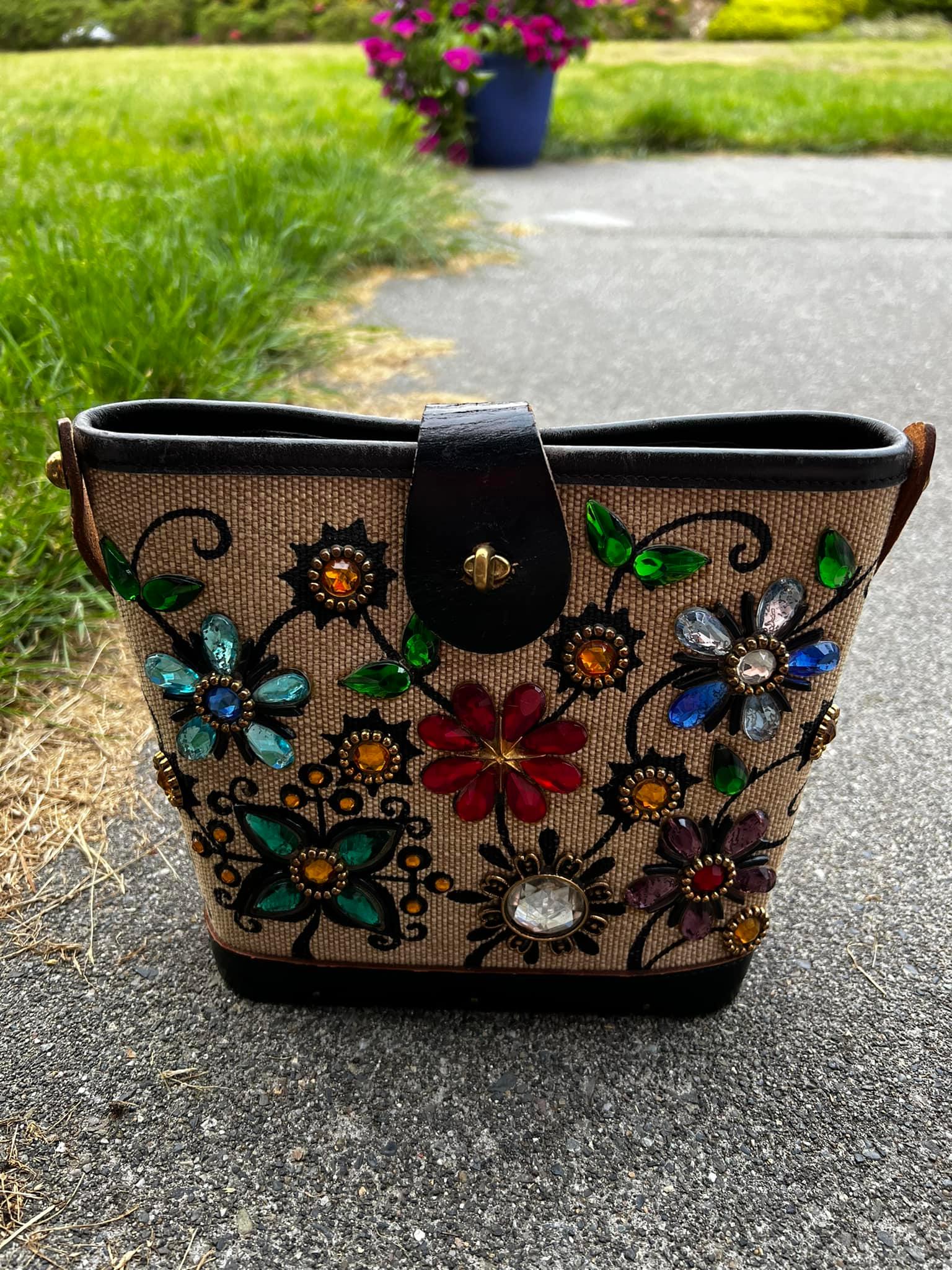 I found and bought this beautiful 1960s Enid Collins handbag at an 