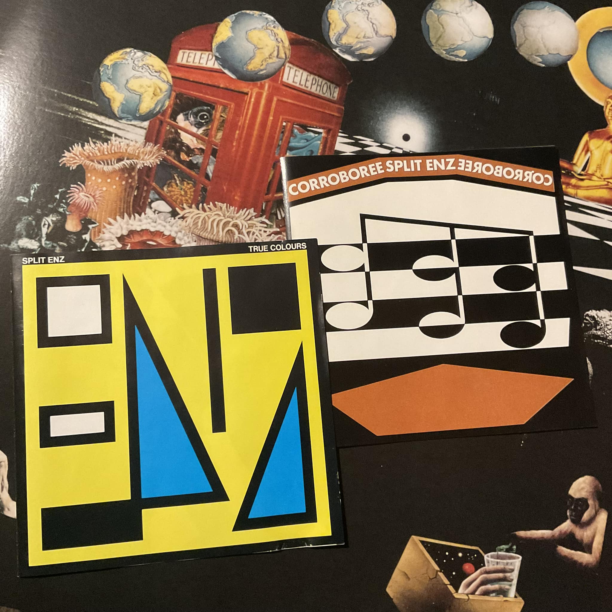 Split Enz True Colours and Waiata albums