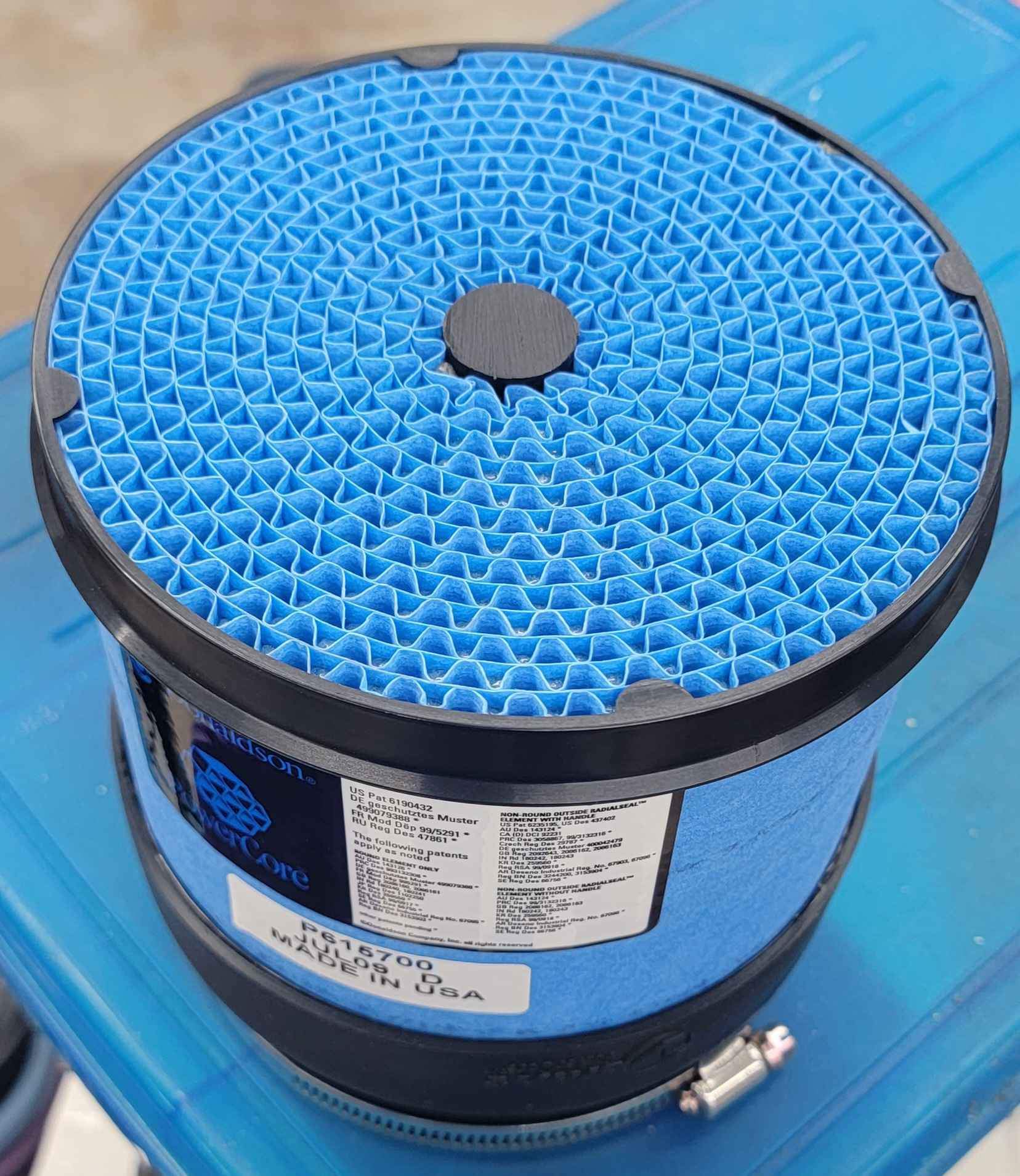 Is upgrading to a Donaldson air filter beneficial for a well