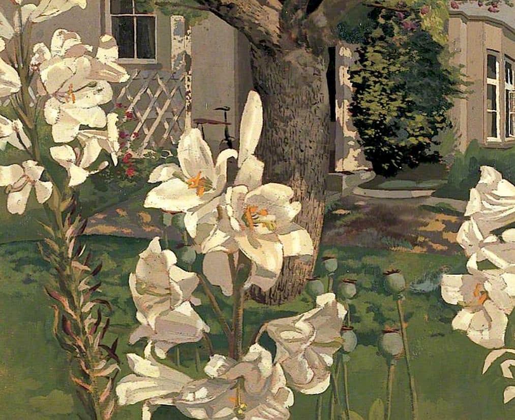 Rock roses. Old Lodge. Taplow. By Stanley Spencer, **(1957)