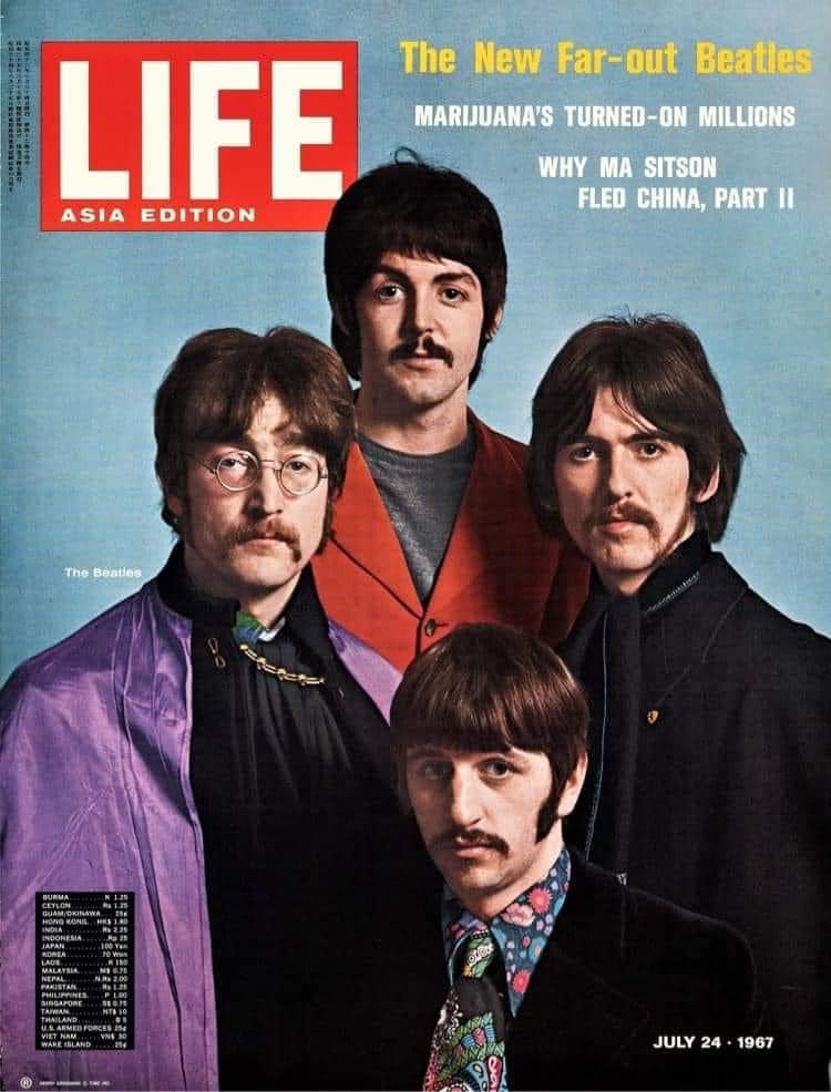 The Beatles on LIFE Magazine's Asian edition cover 1967