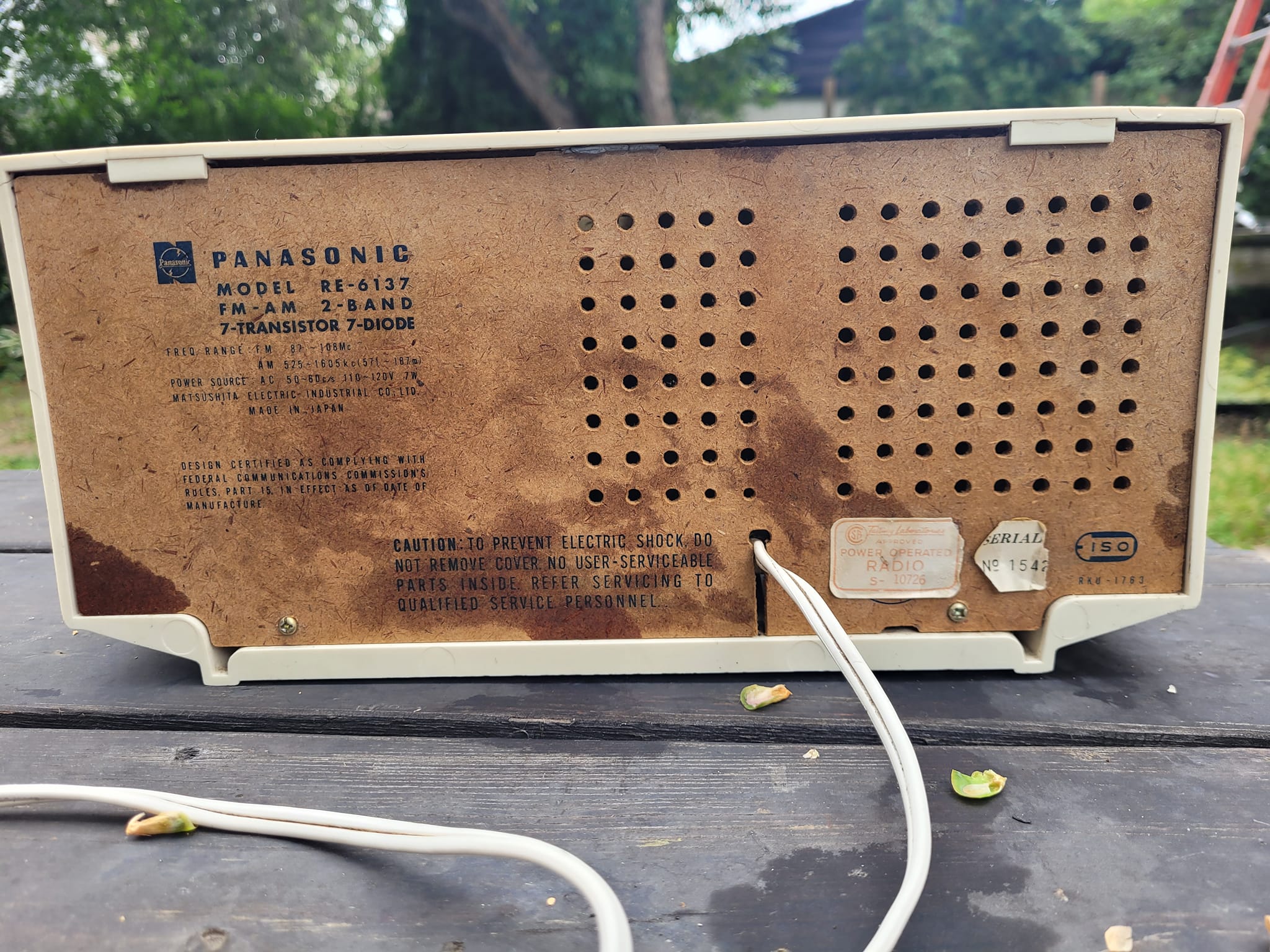 Vintage Panasonic RE-6137 radio found