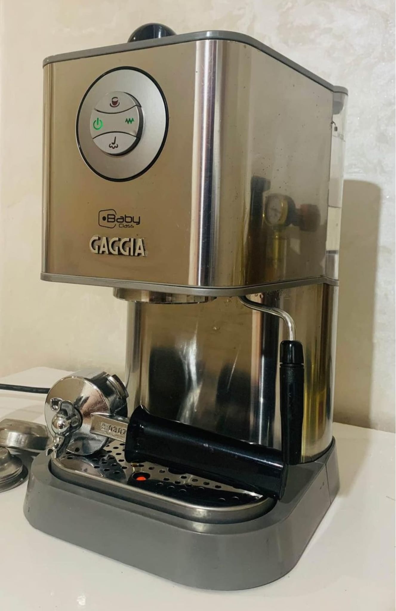 Bec Verseur 2 Tasses GAGGIA Pour Machine à Café New Baby / Classic - Acier Inoxydable - Fabriqué En Italie