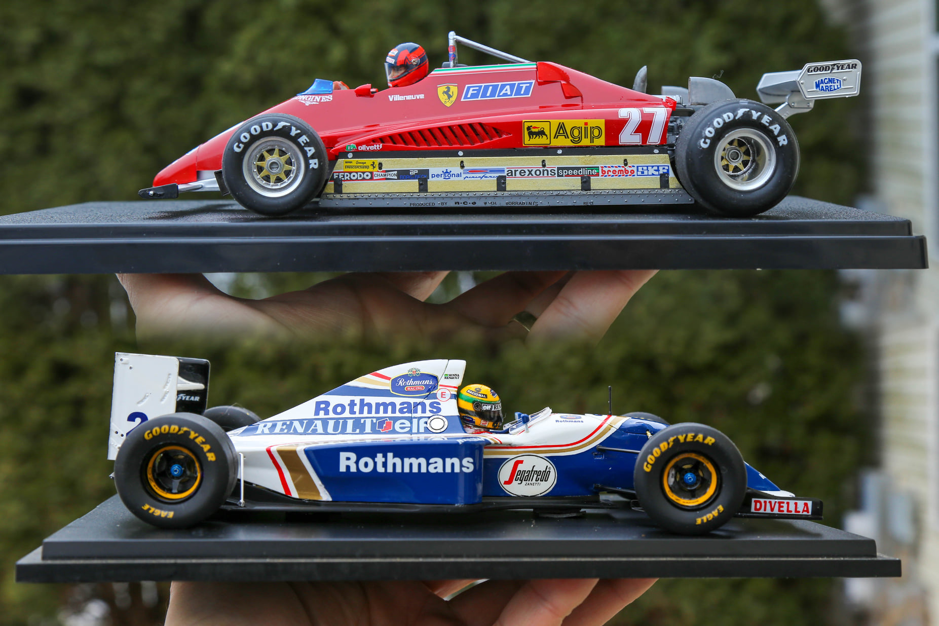Tamiya 1/20 Ferrari 126CK and 126C2 models