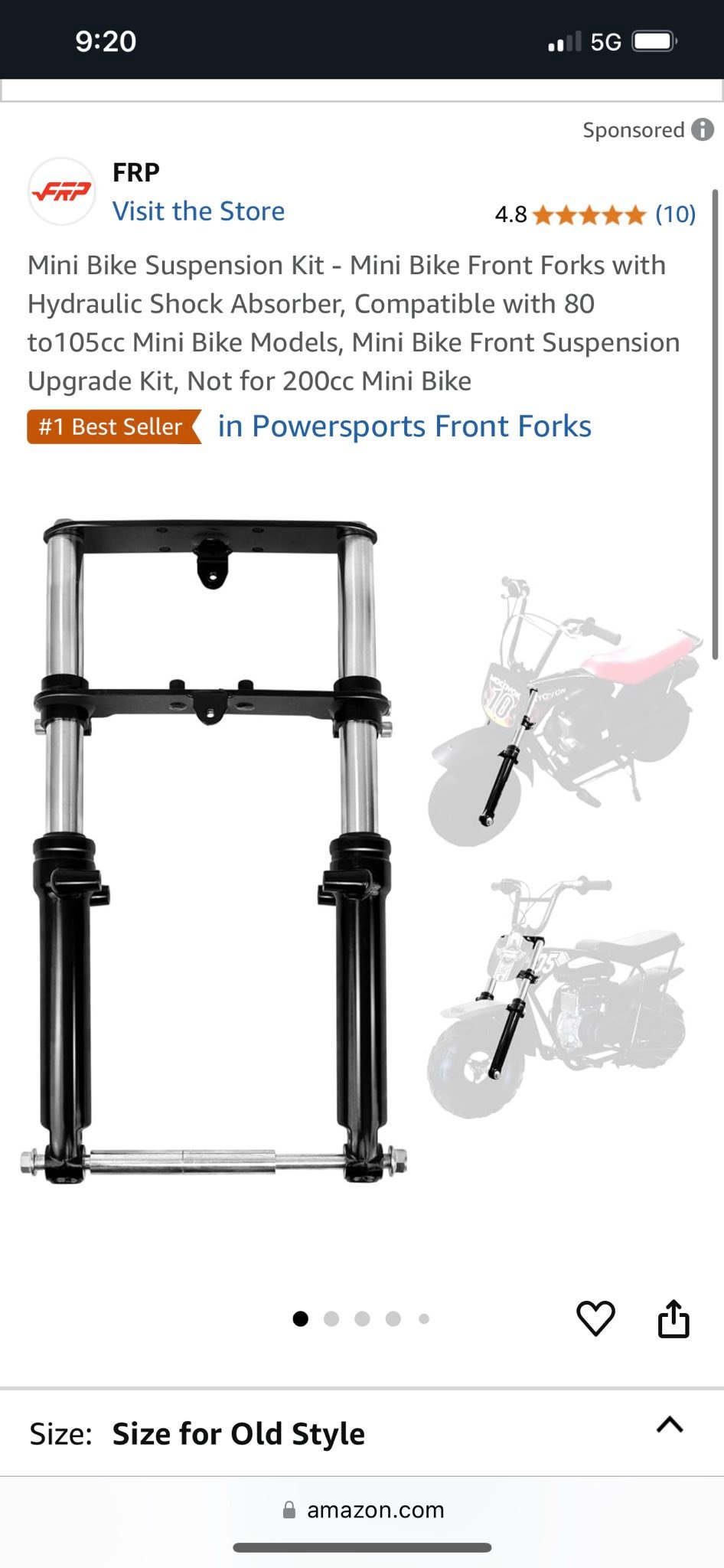 coleman mini bike fork kit Oryxearth BRM100P-1 / BRM100-4 Black Front Suspension K Introducing the Fork Brace for the minibike universal front suspension kit Where to buy head tube