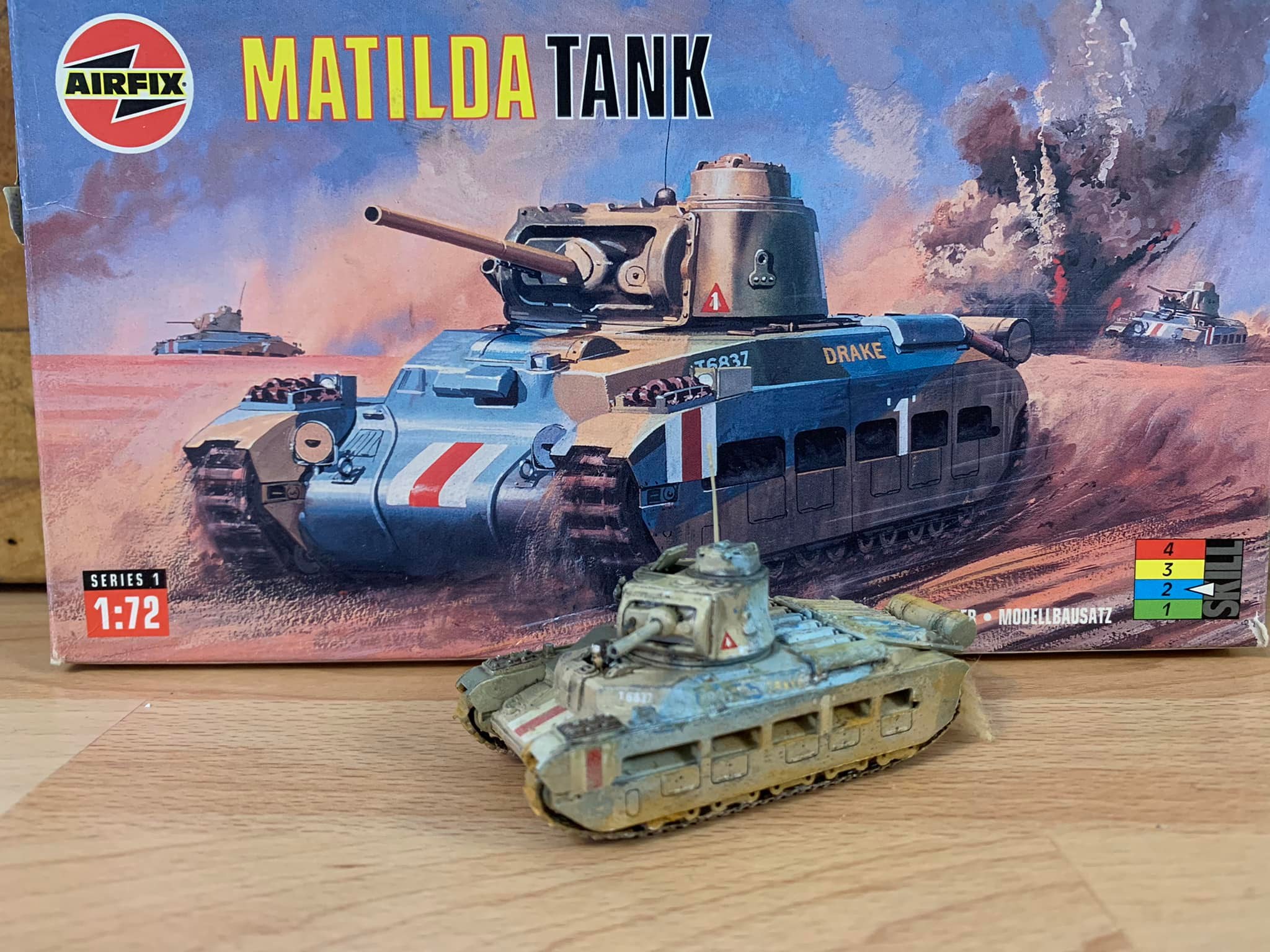 Matilda and Lee Grant diorama in the desert
