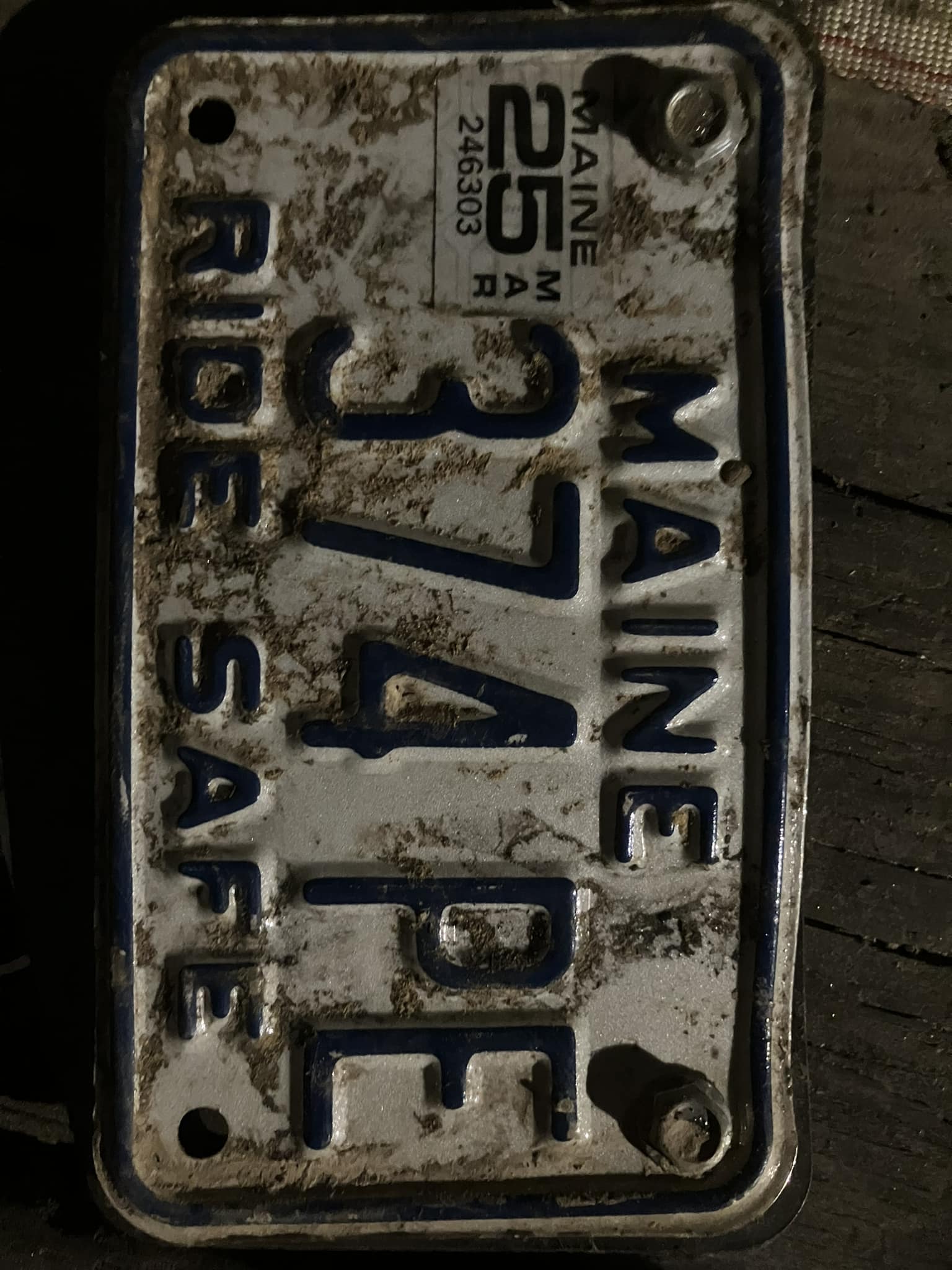Found MA License Plate 