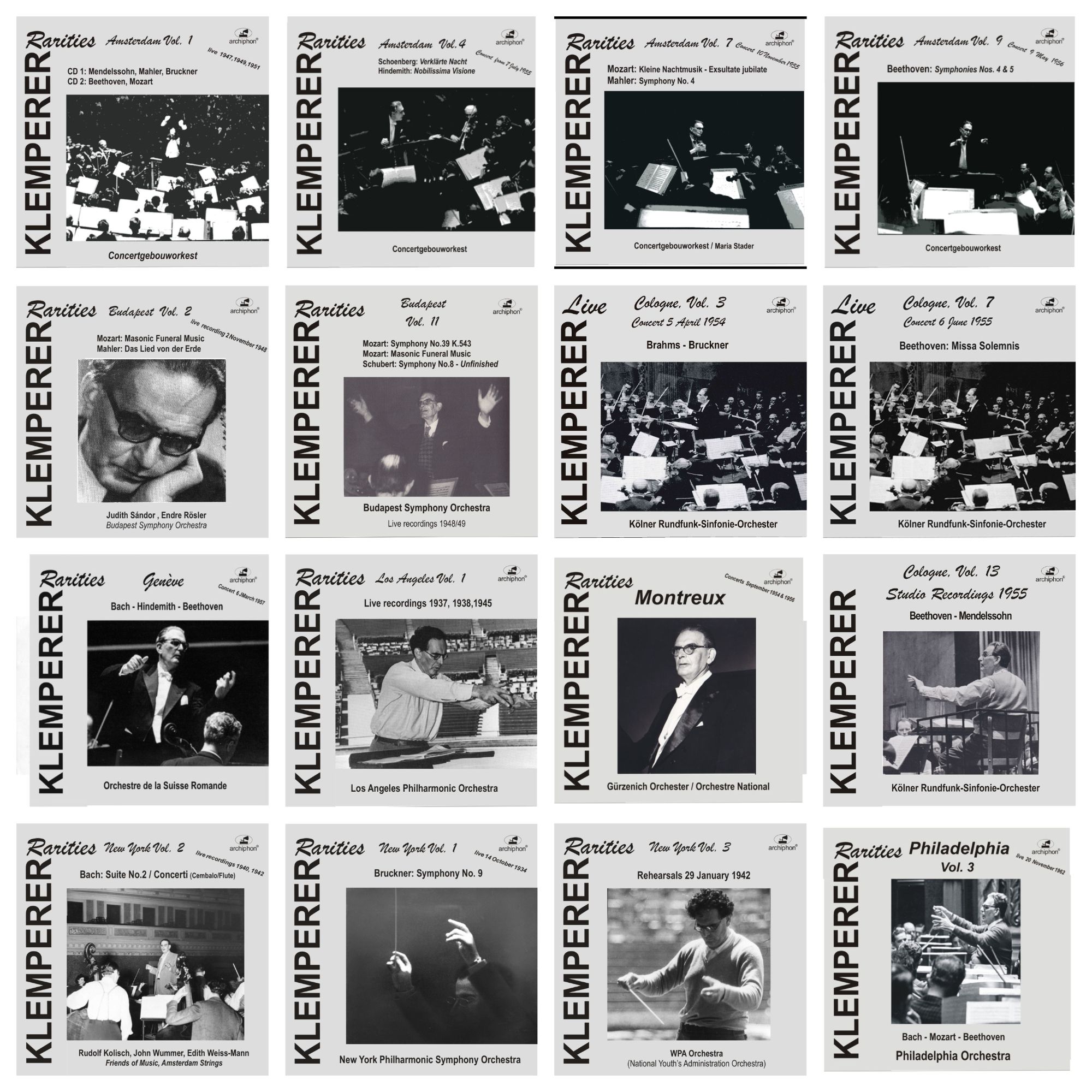 Otto Klemperer live and rare recordings collection