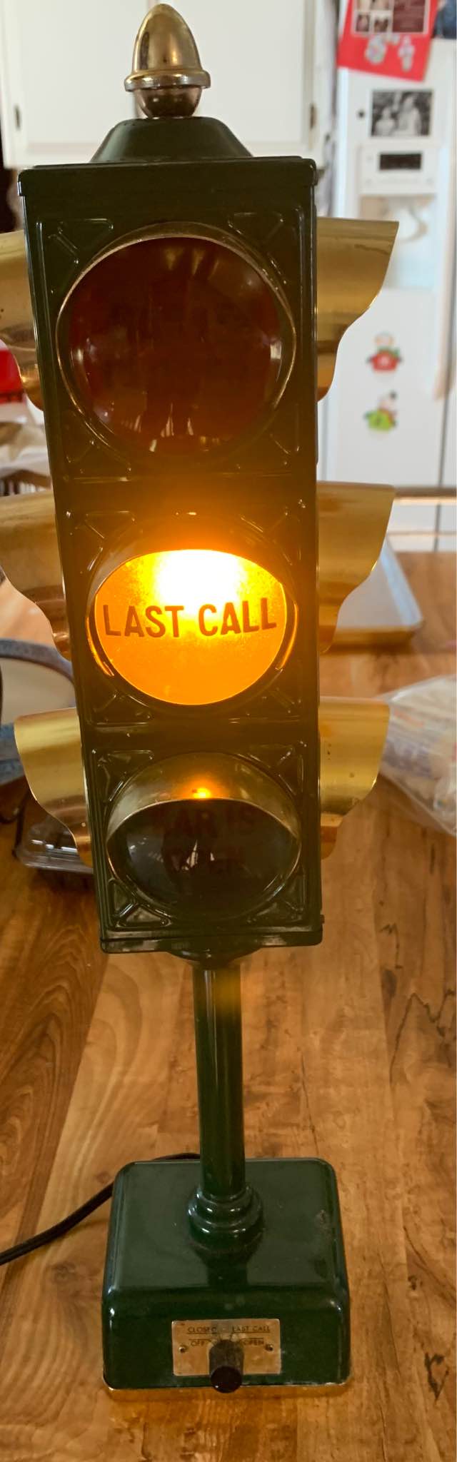 1960s B&B Japan Bar Traffic Signal Lamp