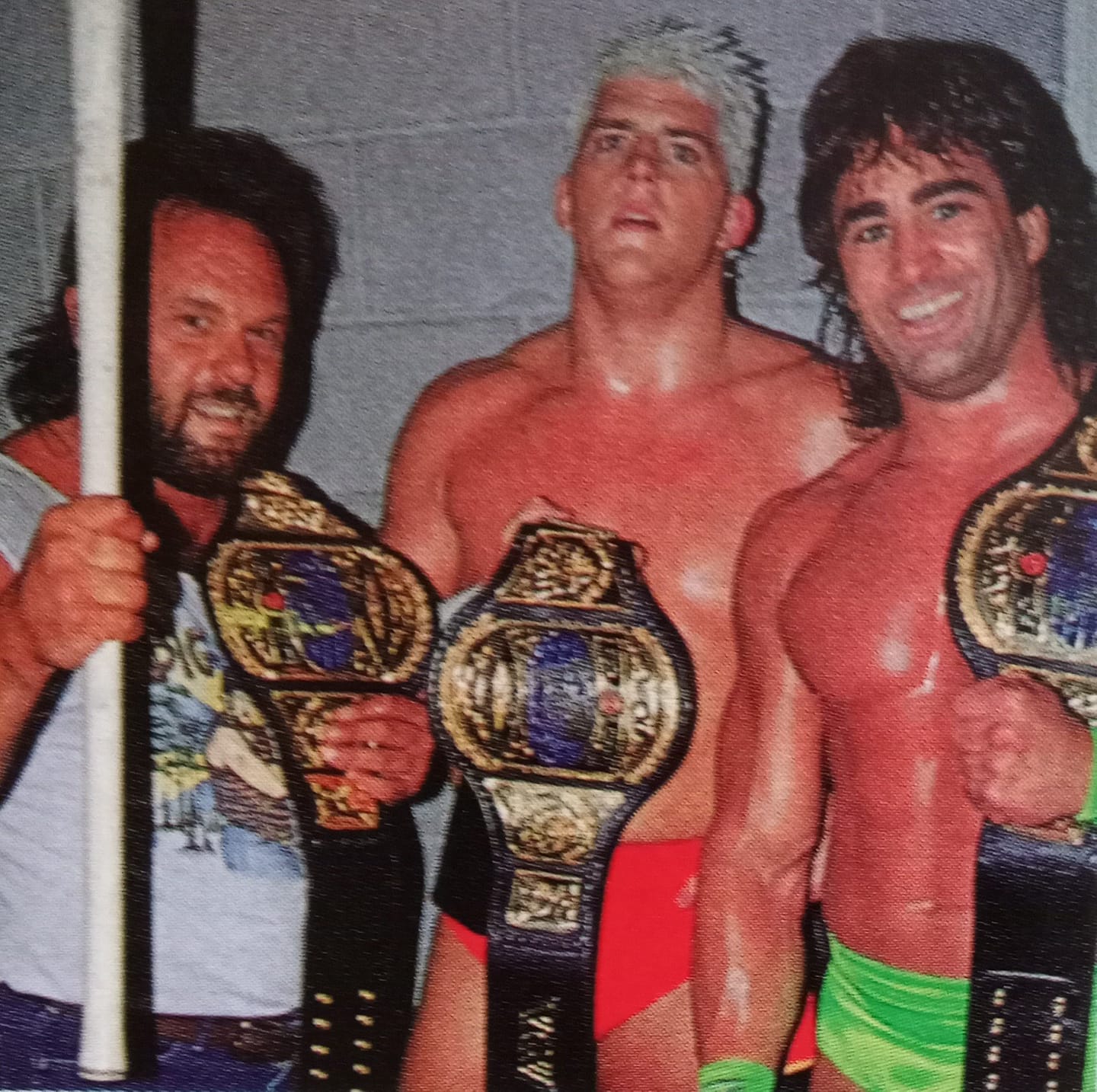 WCW World Six-Man Tag Team Champions Dustin Rhodes, Big Josh and