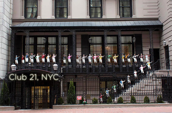 Manhattan's 21 Club Was a Prohibition Speakeasy That Survived 90 Years Before COVID Closed It 21 Club, West 52nd Street, Prohibition speakeasy, secret wine cellar, exclusive restaurants NYC, COVID closures, jockey statues