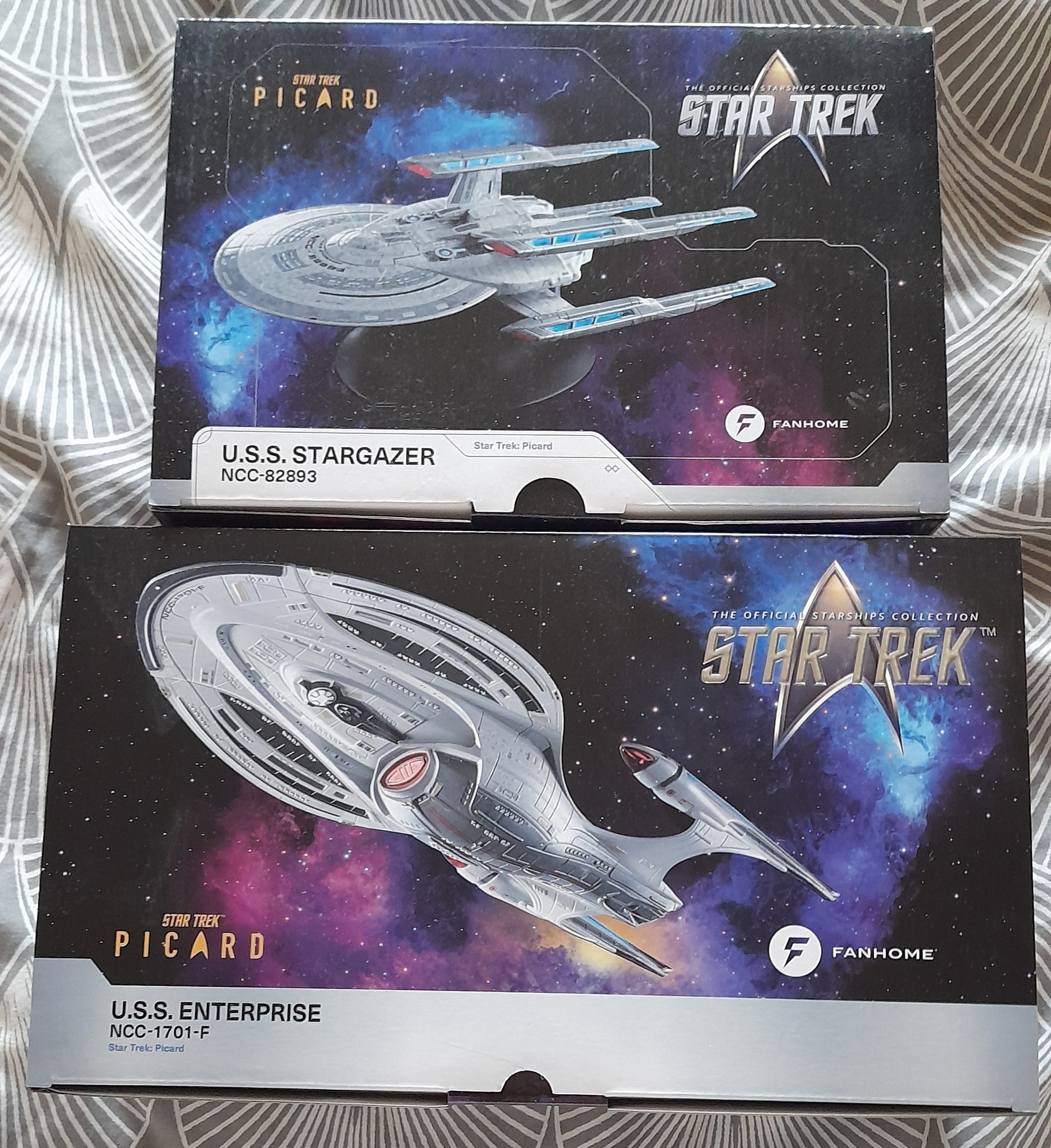 Starting Star Trek ship collection with Enterprise-F and Stargazer