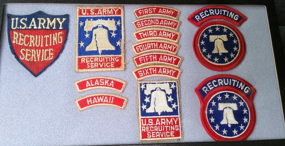 Military insignia collection display