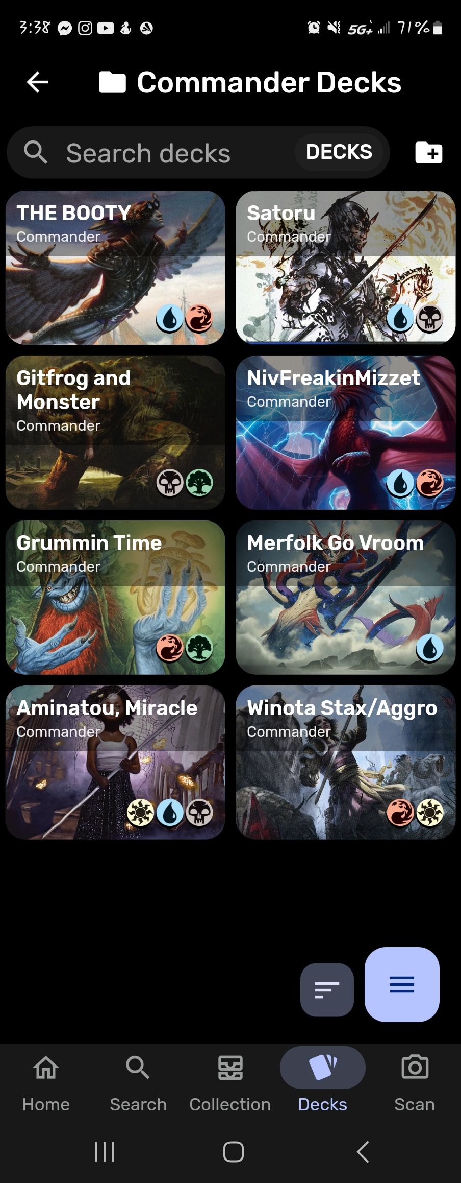 best combo decks mtg commander Wizard Deck - Mono Blue - EDH - 100 Card - Custom Magic The Gathering Deck Top 5 Budget Commander Combos