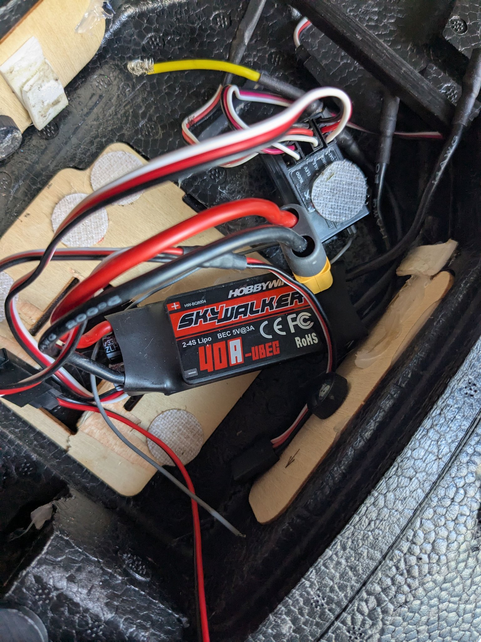 Flycolor 50A ESC 2-4S Contrôleur De Vitesse Avec BEC 5V 3A - XT60 Et Bullet Plug Pour Moteurs Brushless RC UAV