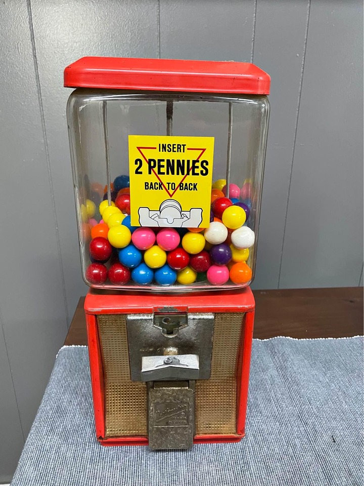 Gumball machines in the 1950's. Photo by Michael Silberman.
