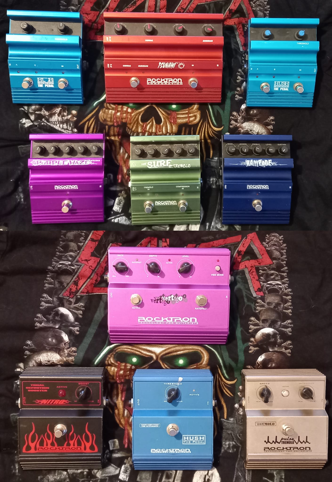 Rocktron Purple Haze and Rocktek Chorus effects