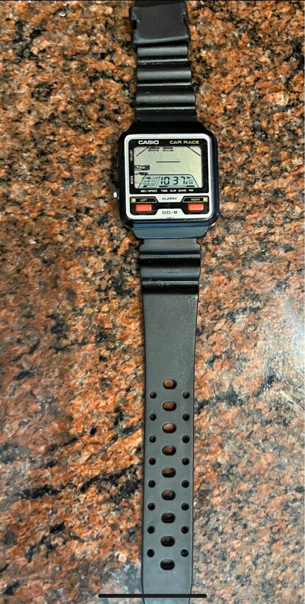 Casio Quattro Graph 🟠. 90's CASIO TIME LA 越MON PM ل DUAL おの ON