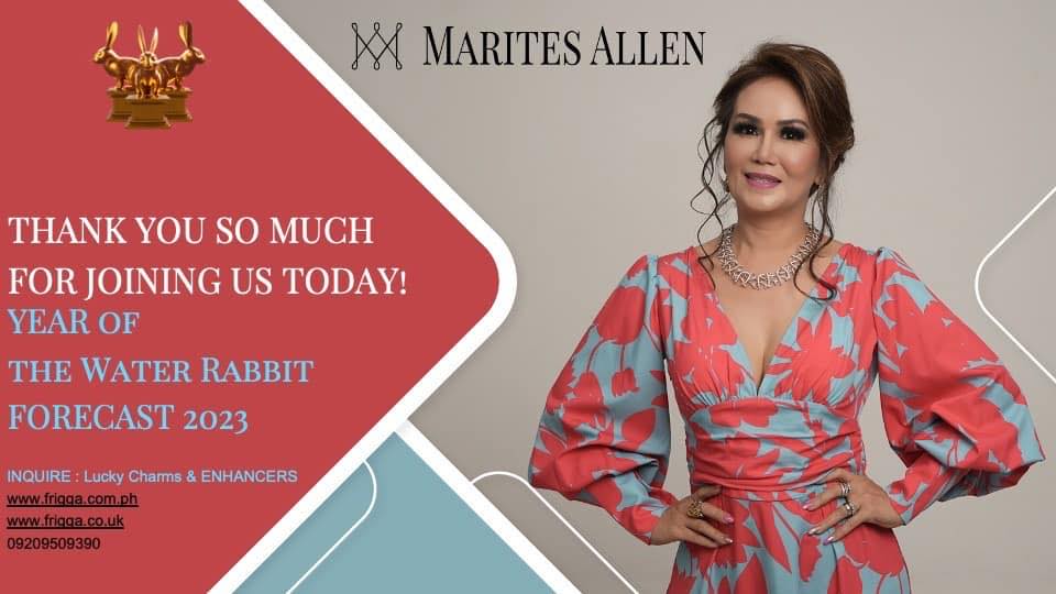 Marites Allen Year of the Water Rabbit 2023 FORECAST