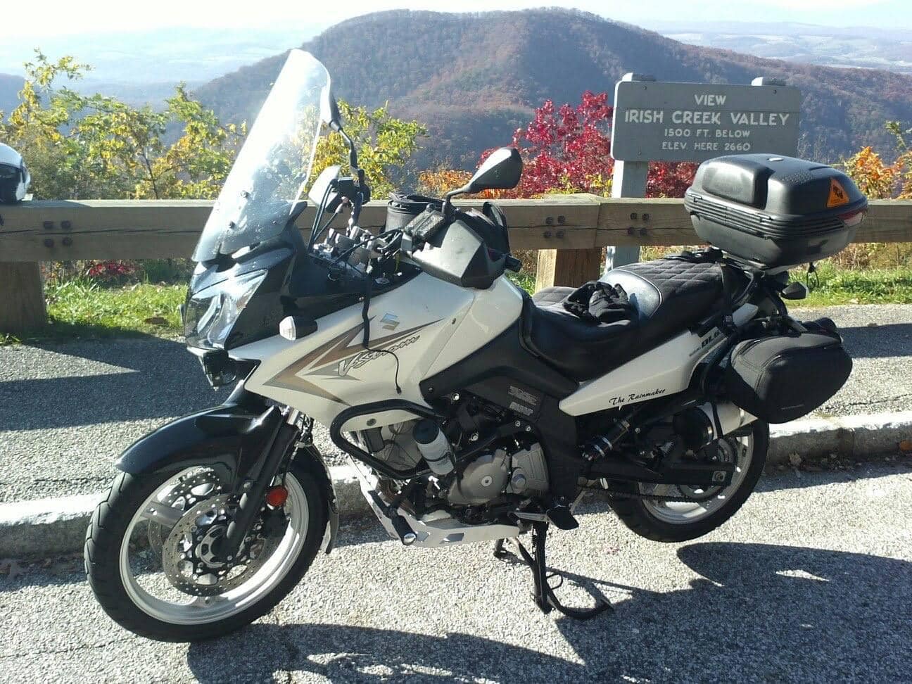 My DL1000 2004, just hit 110k km on the clock.