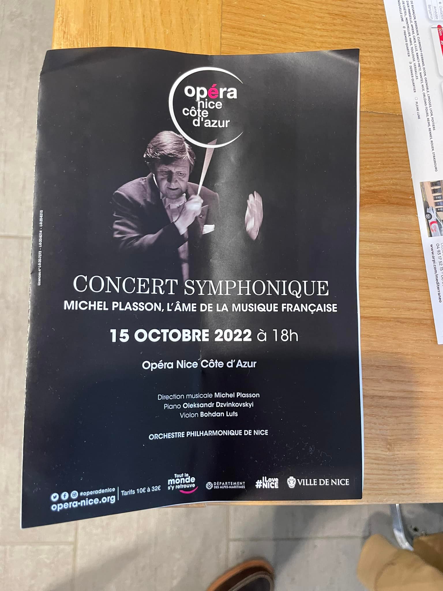 Michel Plasson conducts French music concert in Nice