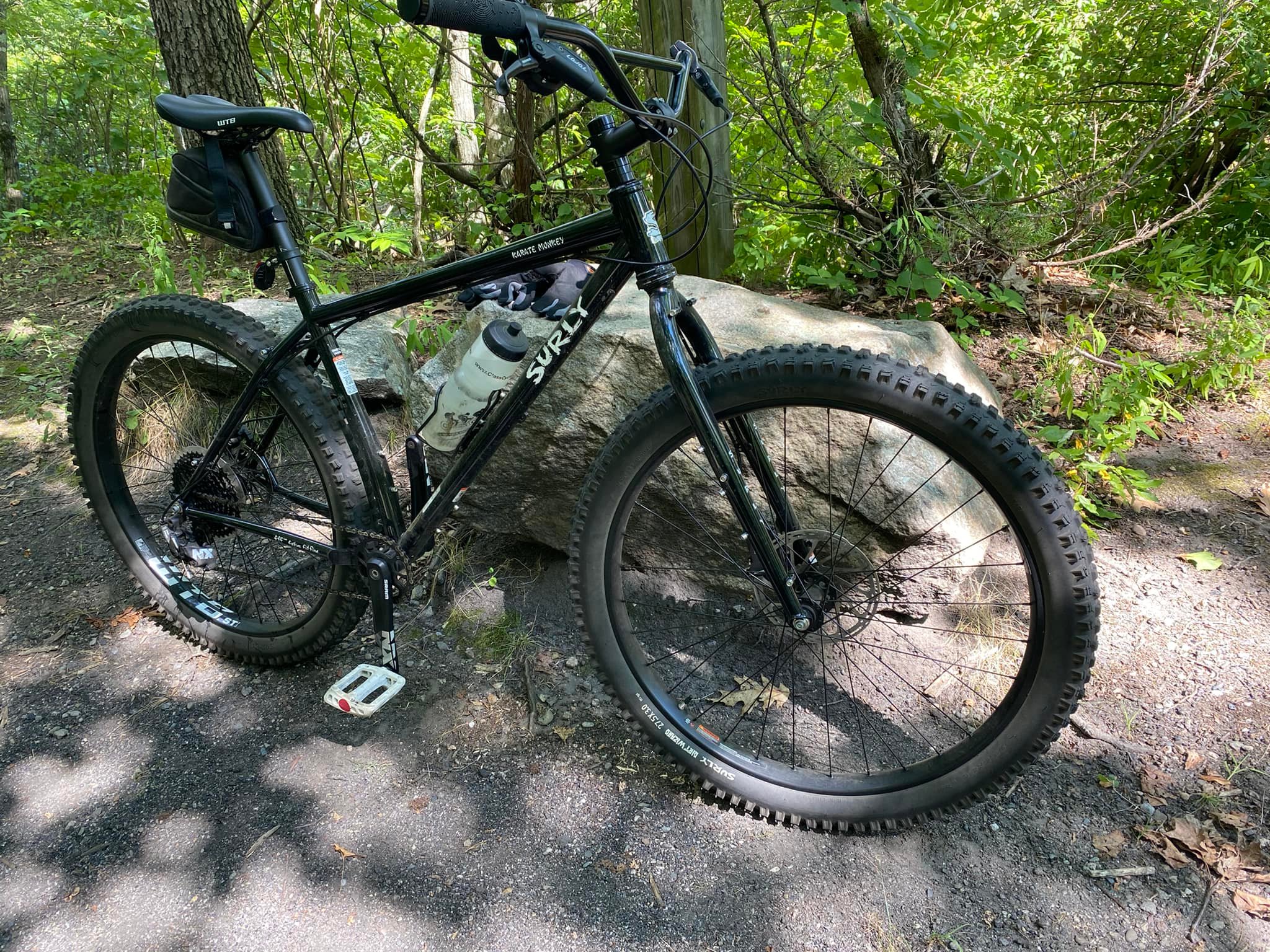 My new surly sunrise bars do the trick for me. I'm 6-1 280. Very comfy