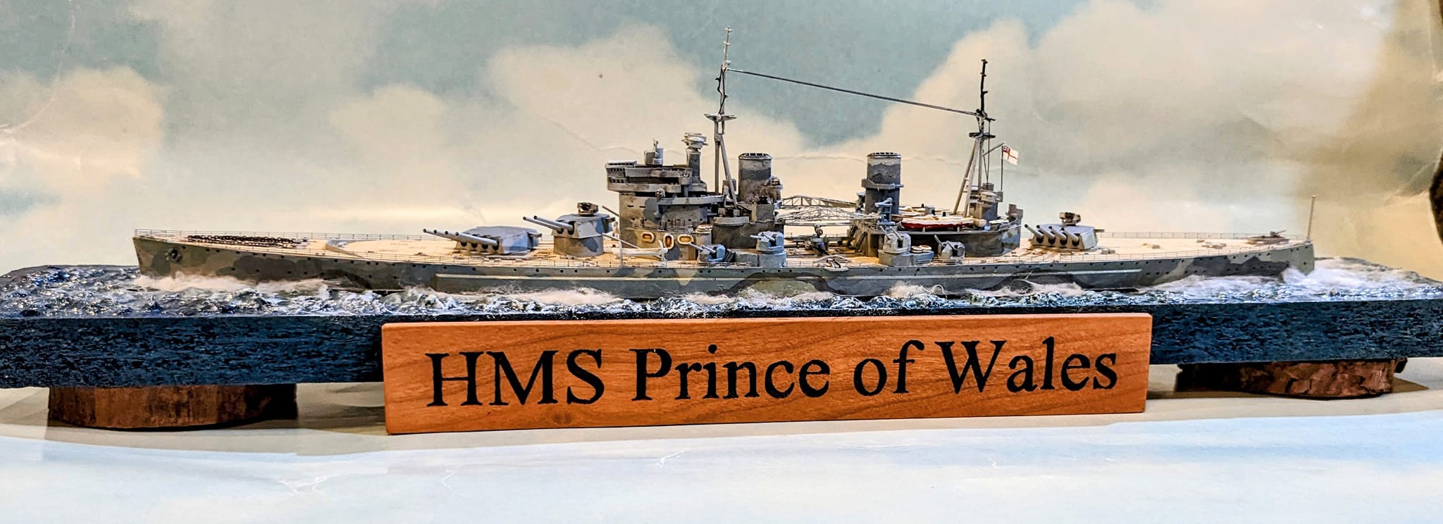 1:700 scale HMS Prince of Wales model