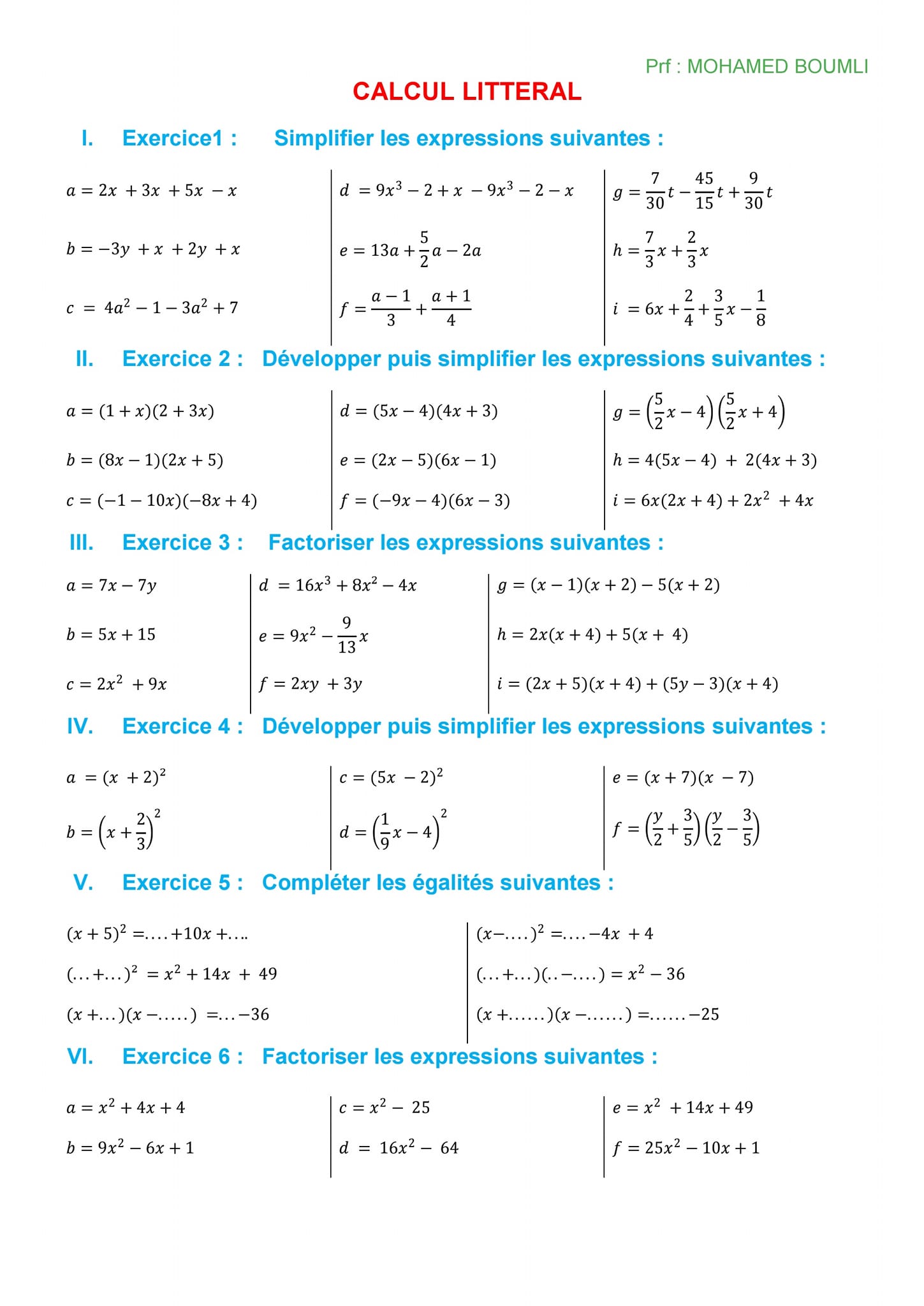 Math Pc 1AC 2AC 3AC international | 2AC EXERCICES RESOLU EN CALCUL ...