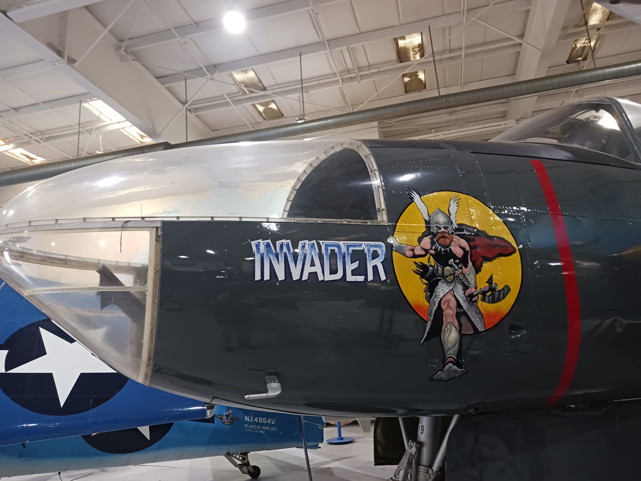 Frazetta art on 1943 A-26C attack bomber at Palm Springs Air Museum