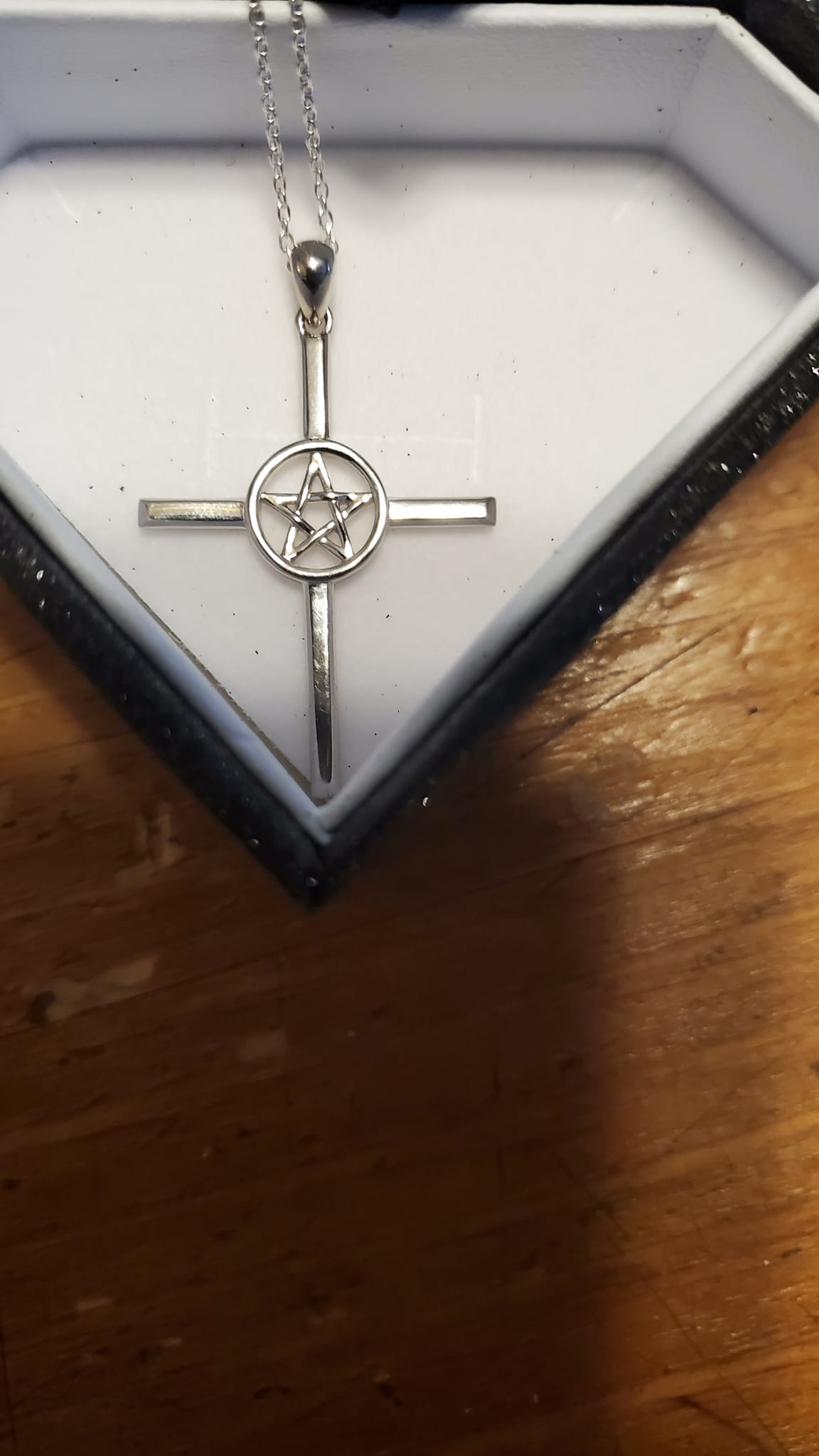 .925 Sterling Silver Small Wiccan Pentacle Charm Pendant – Pagan Talisman Amulet
