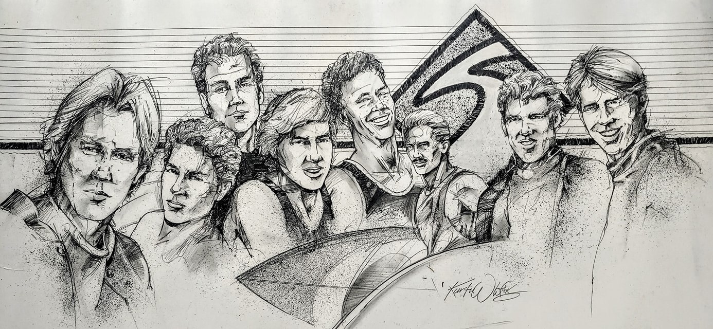 Eighties surf culture nostalgia