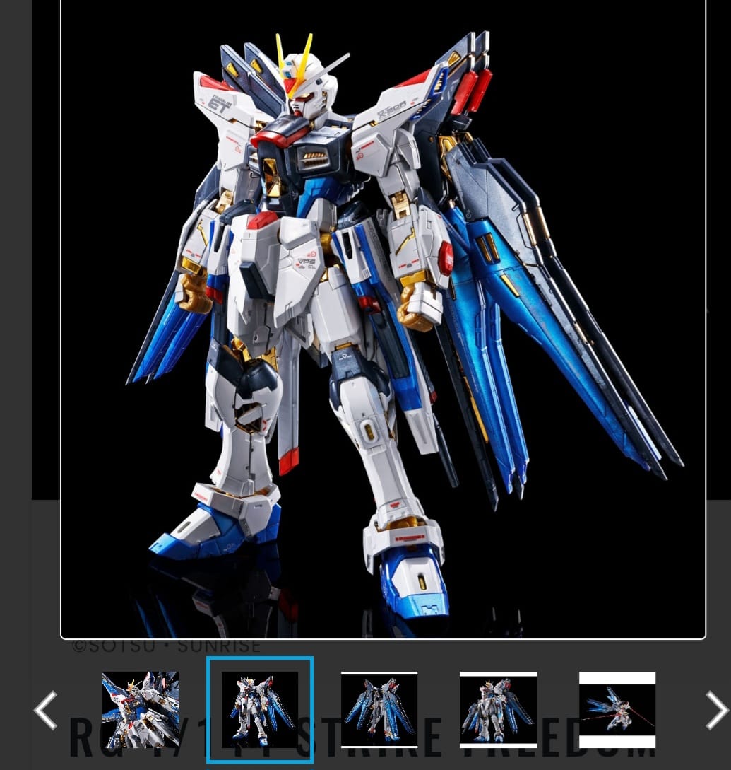 Bandai re-issues RG Destiny Gundam Titanium Finish instead of RG