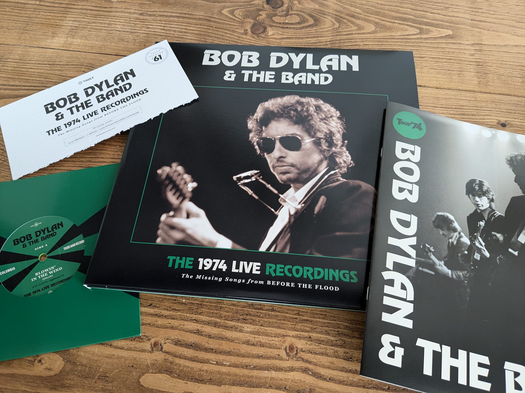 Bob Dylan LPレコード 4枚セット 再生確認済 簡易清掃済 まとめ売り Bob Dylan 1974 tour vinyl set arrives