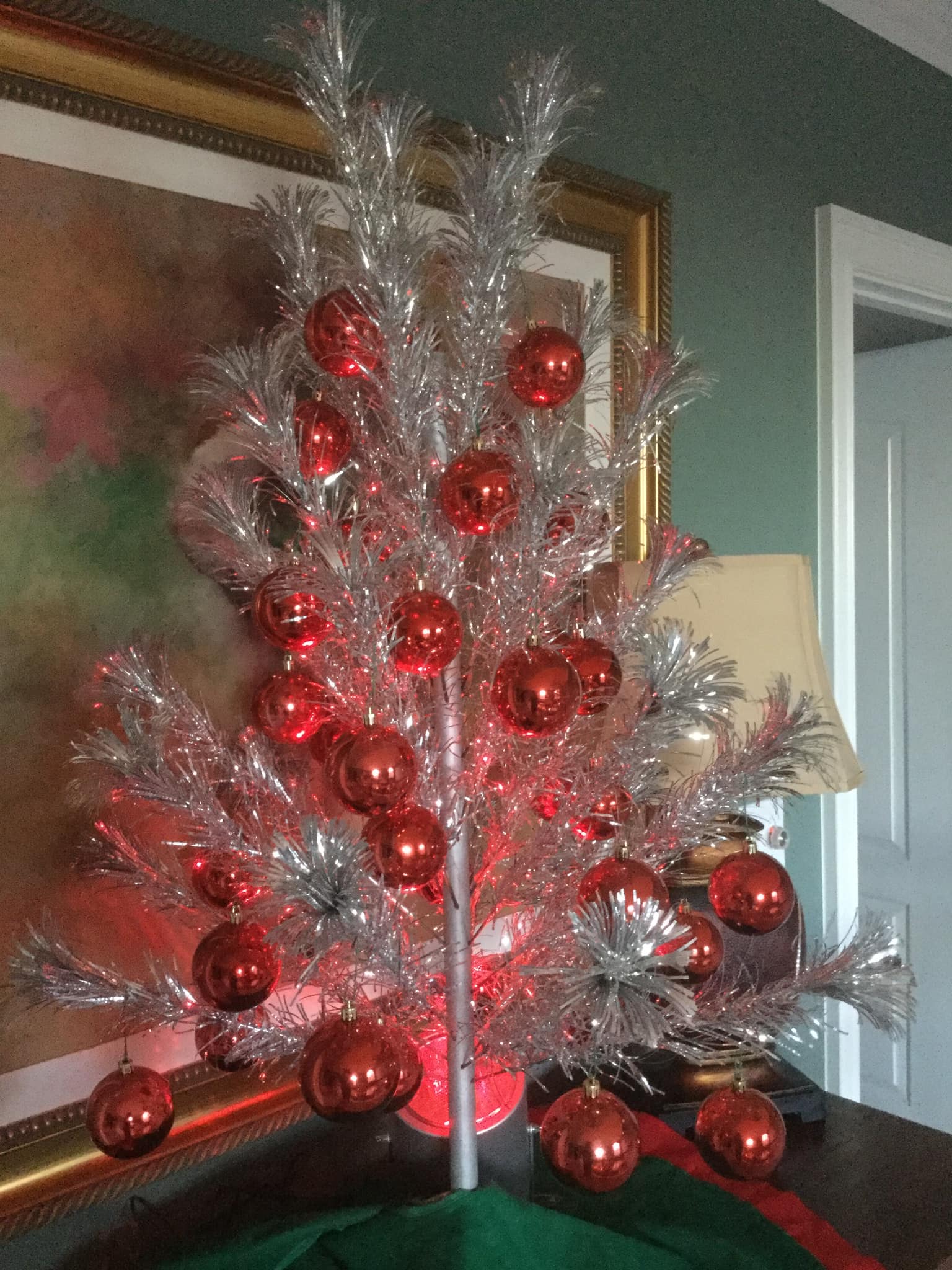 1950's Carey McFall 7-foot aluminum Christmas tree for sale