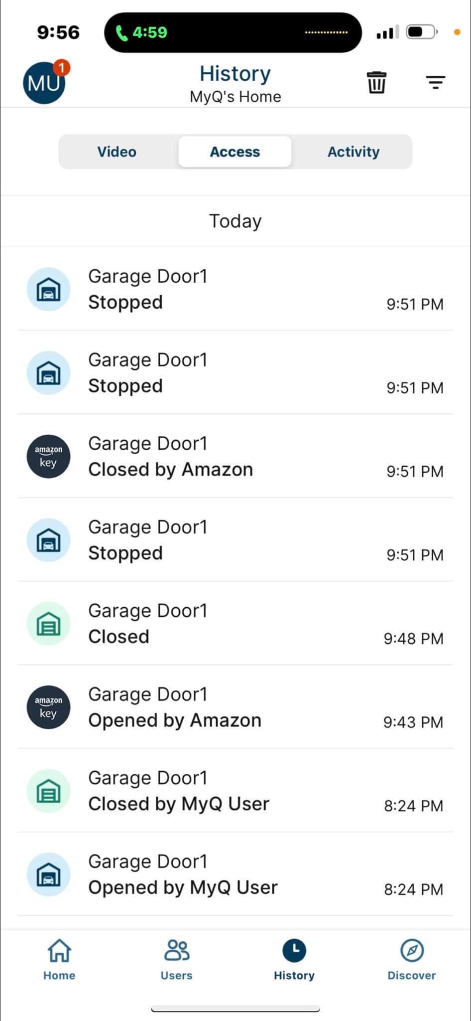 Has anyone had Amazon try to enter their home with an access code?