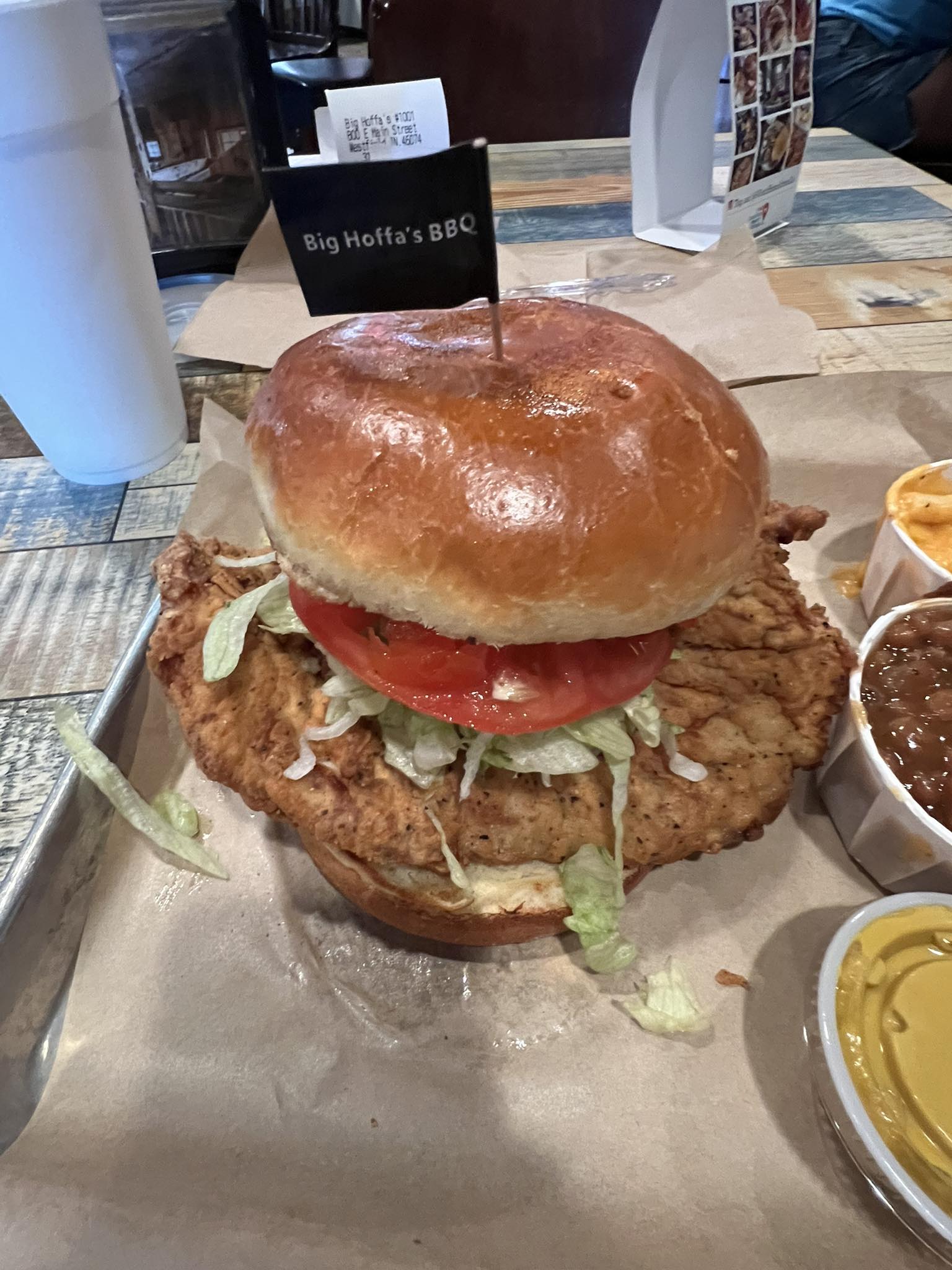 Big Hoffa's pork tenderloin sandwich review