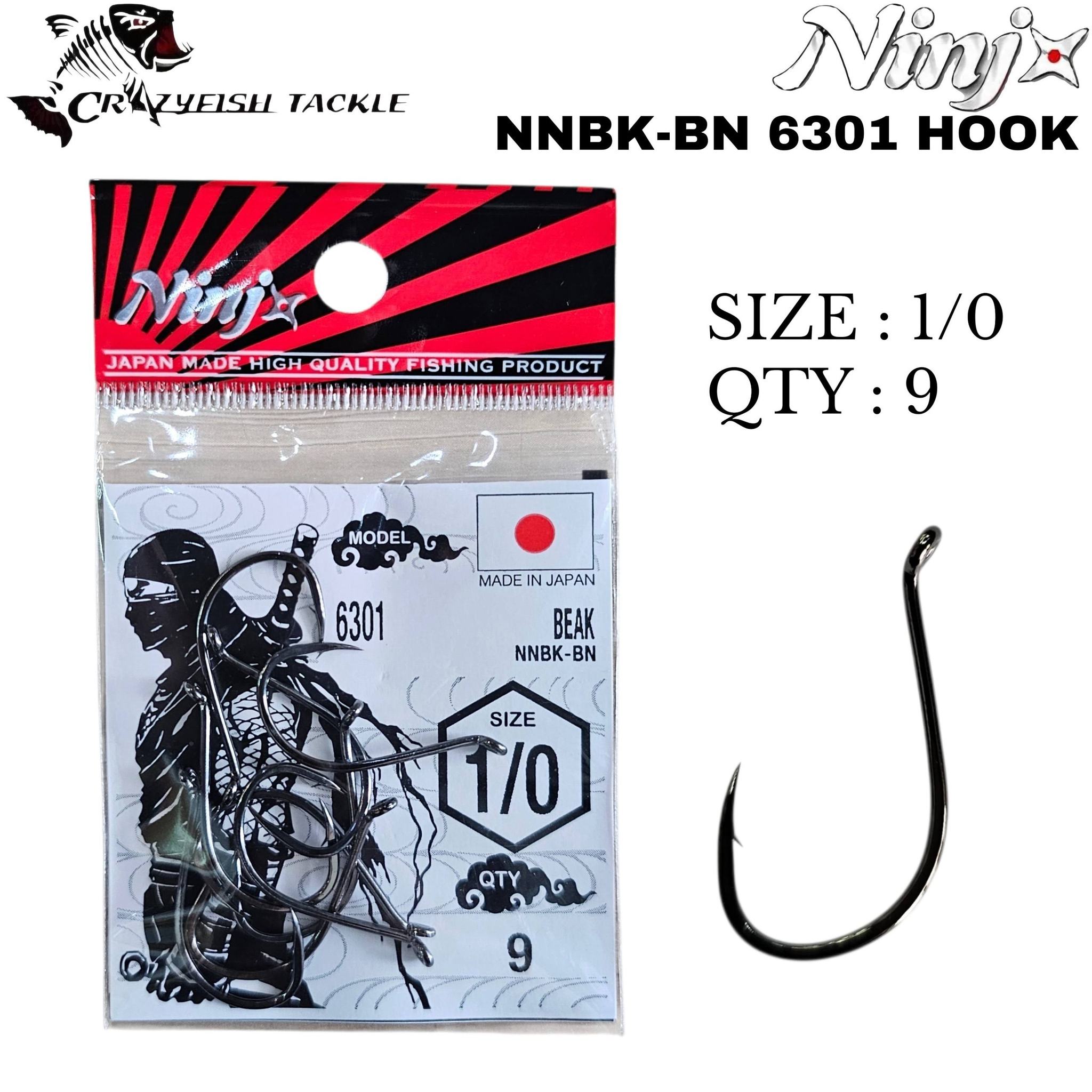 ロッド hook 💥BARANG BARU SAMPAI💥 ​1️⃣ Ninja NNBK-BN 6301 Hook ​Mata kail
