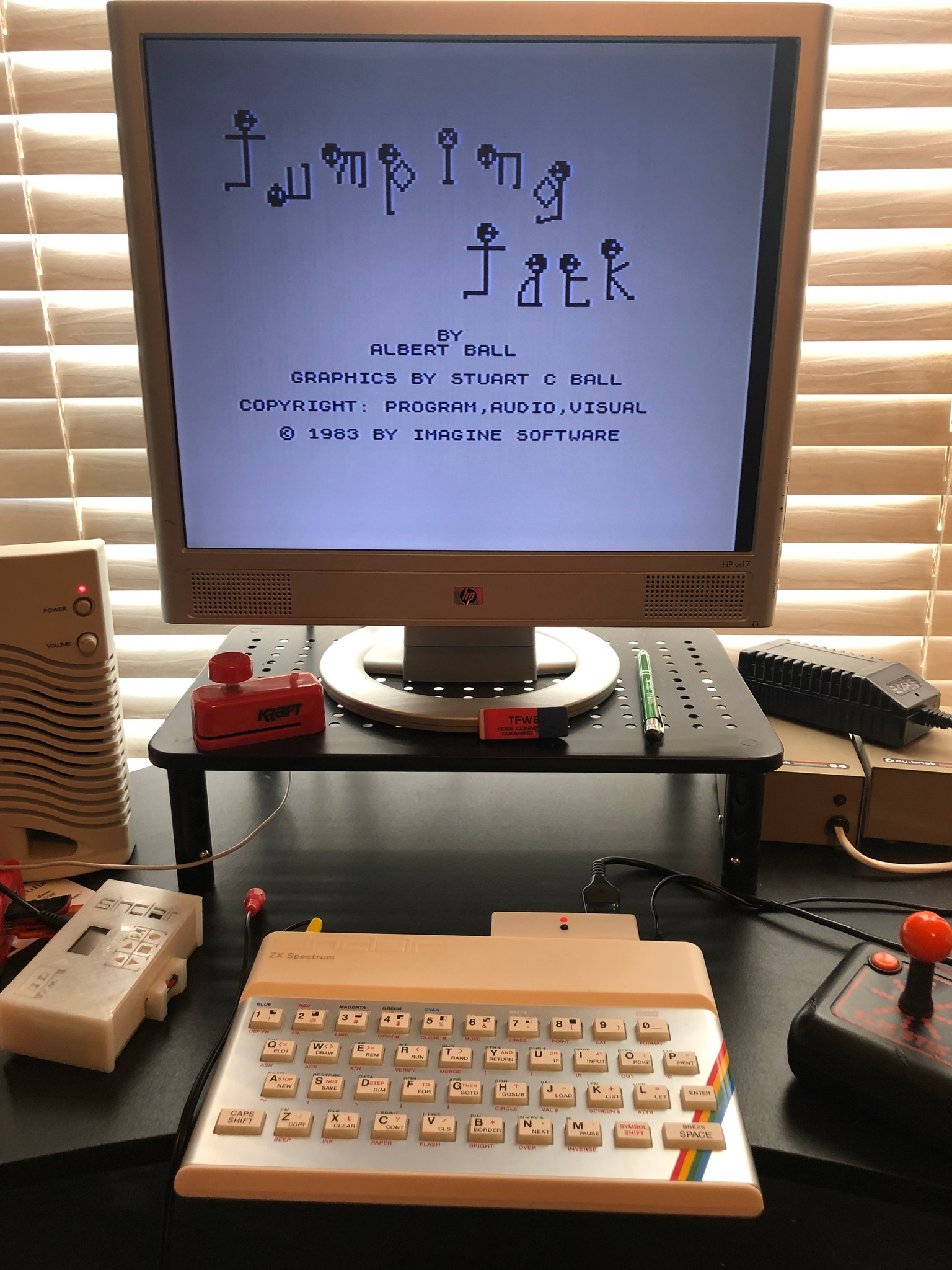 Playing Jumping Jack on the ZX Spectrum