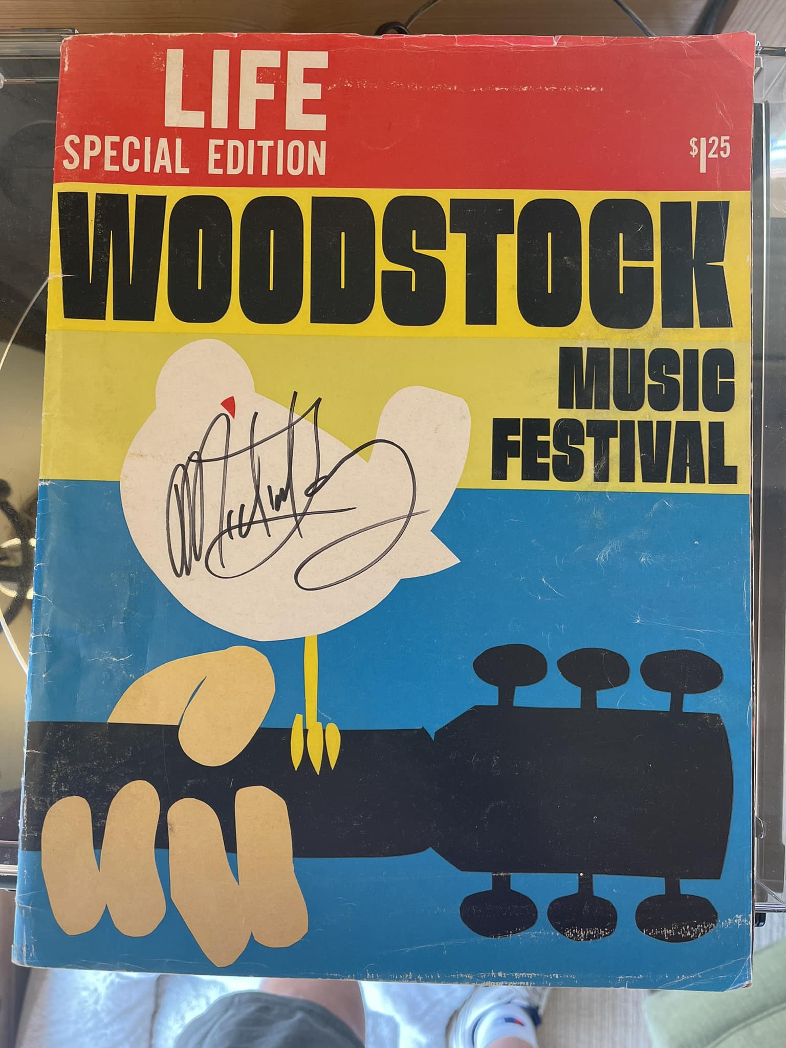 Woodstock Original Soundtrack Album Signed by Musicians