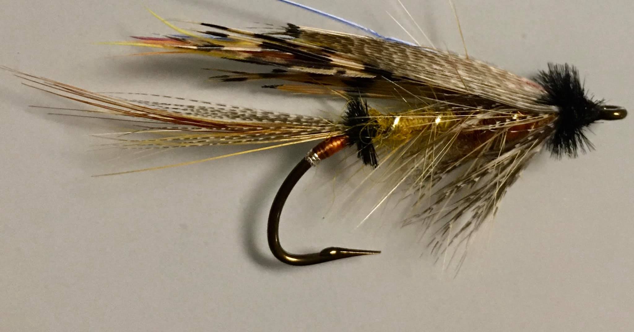 Cats whisker - white and yellow trout lure