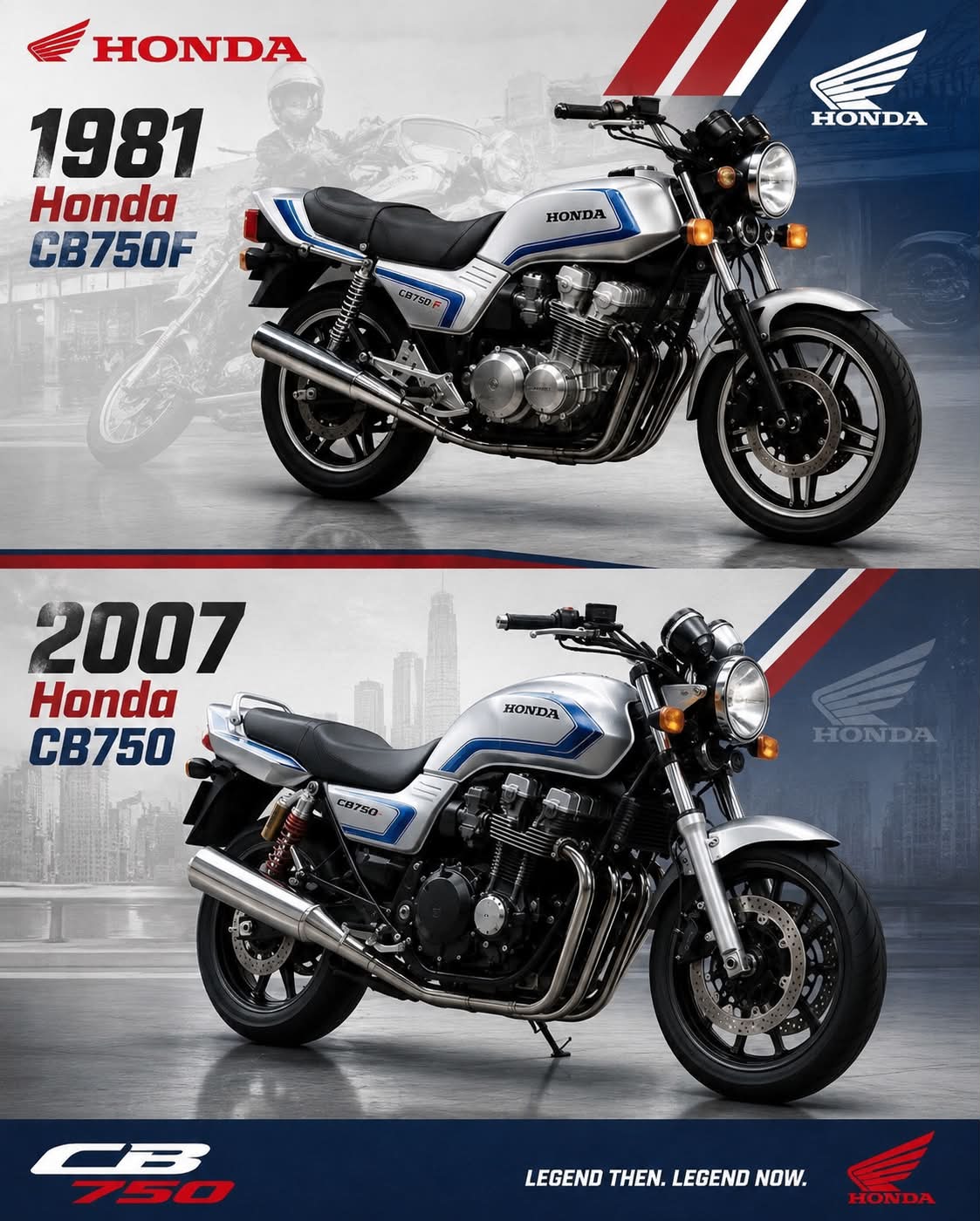 CB750K CB750for K2〜K5 🔥 1977 Honda Legends 🔥 CB550K 🆚 CB750 Four K Two classics. One