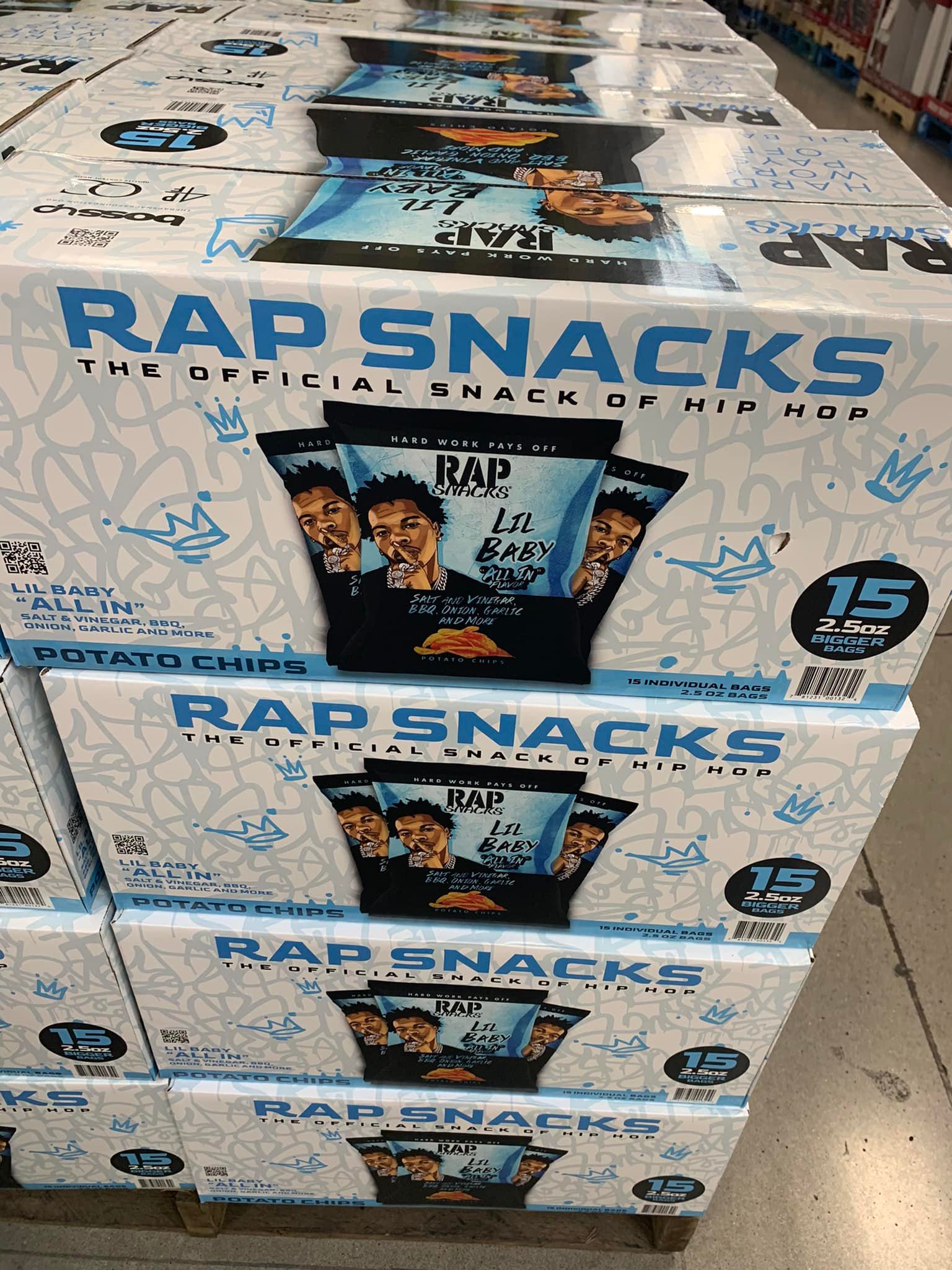 Original Rap Snacks potato chip bag from 1994